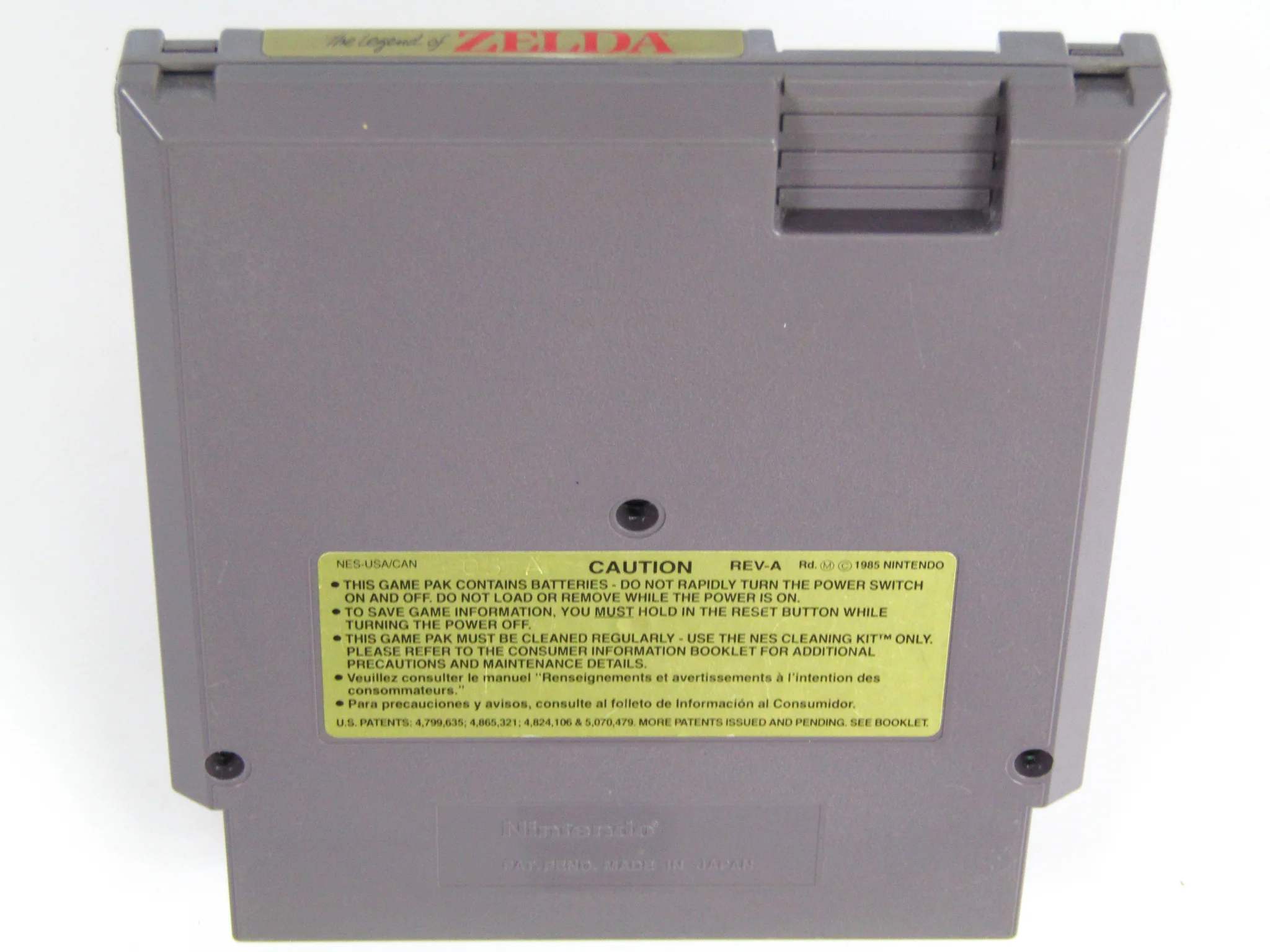 Legend Of Zelda [Gray Cart] (Nintendo / NES) - Image 8
