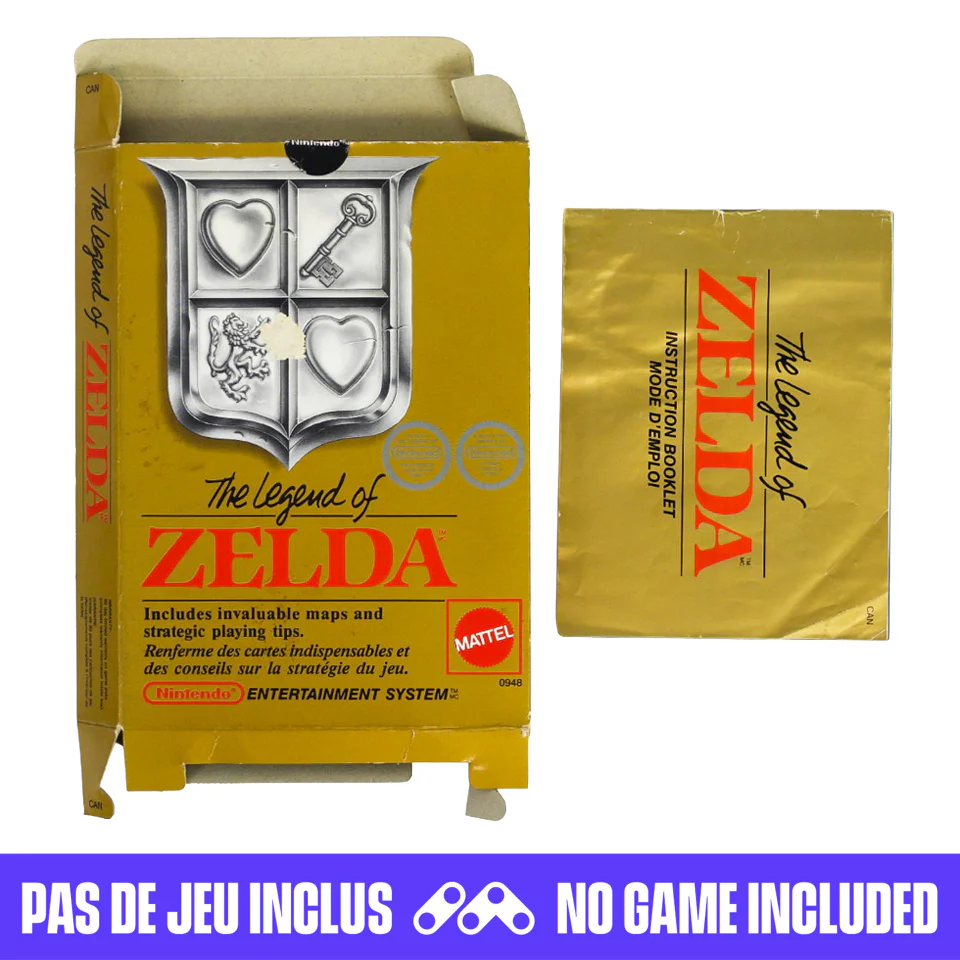 Legend Of Zelda [Mattel] [CAN Version] [Box] (Nintendo / NES)