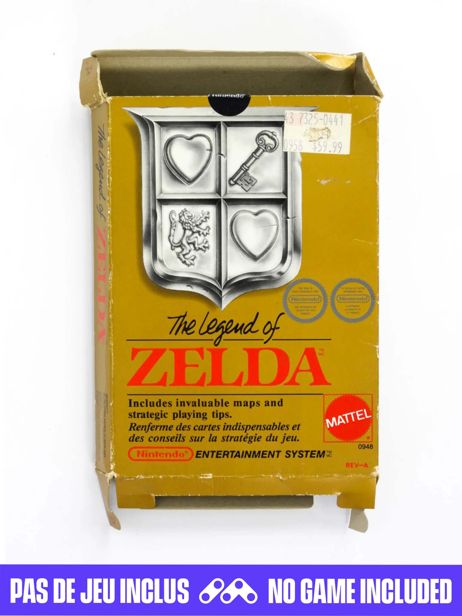 Legend Of Zelda [Mattel] [CAN Version] [Box] (Nintendo / NES) - Image 3