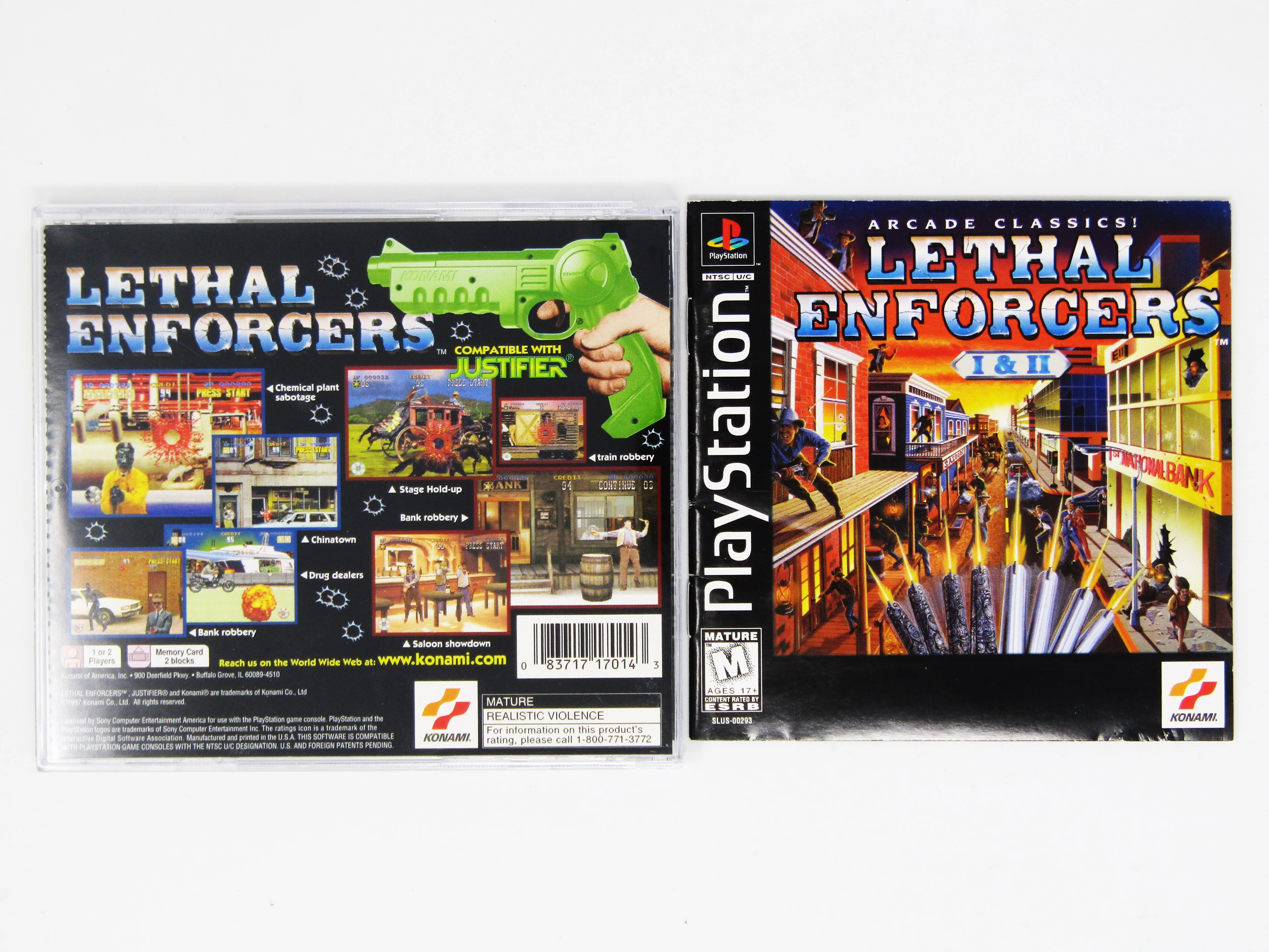 Lethal Enforcers 1 And 2 (PlayStation / PS1) - Image 2