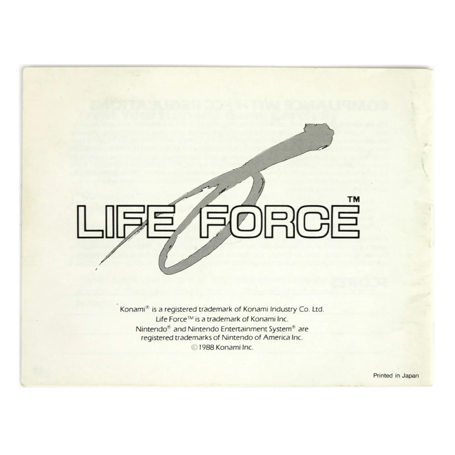 Life Force [Manual] (Nintendo / NES) - Image 4