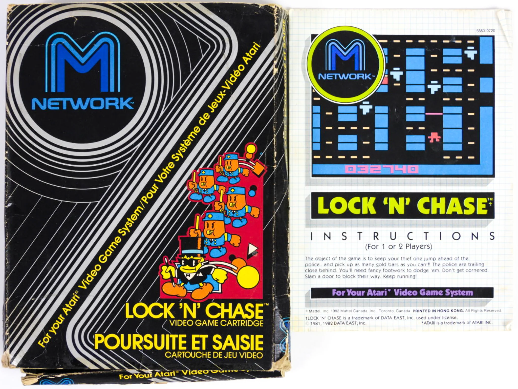 Lock 'N Chase [Blue Text Label] (Atari 2600) - Image 2