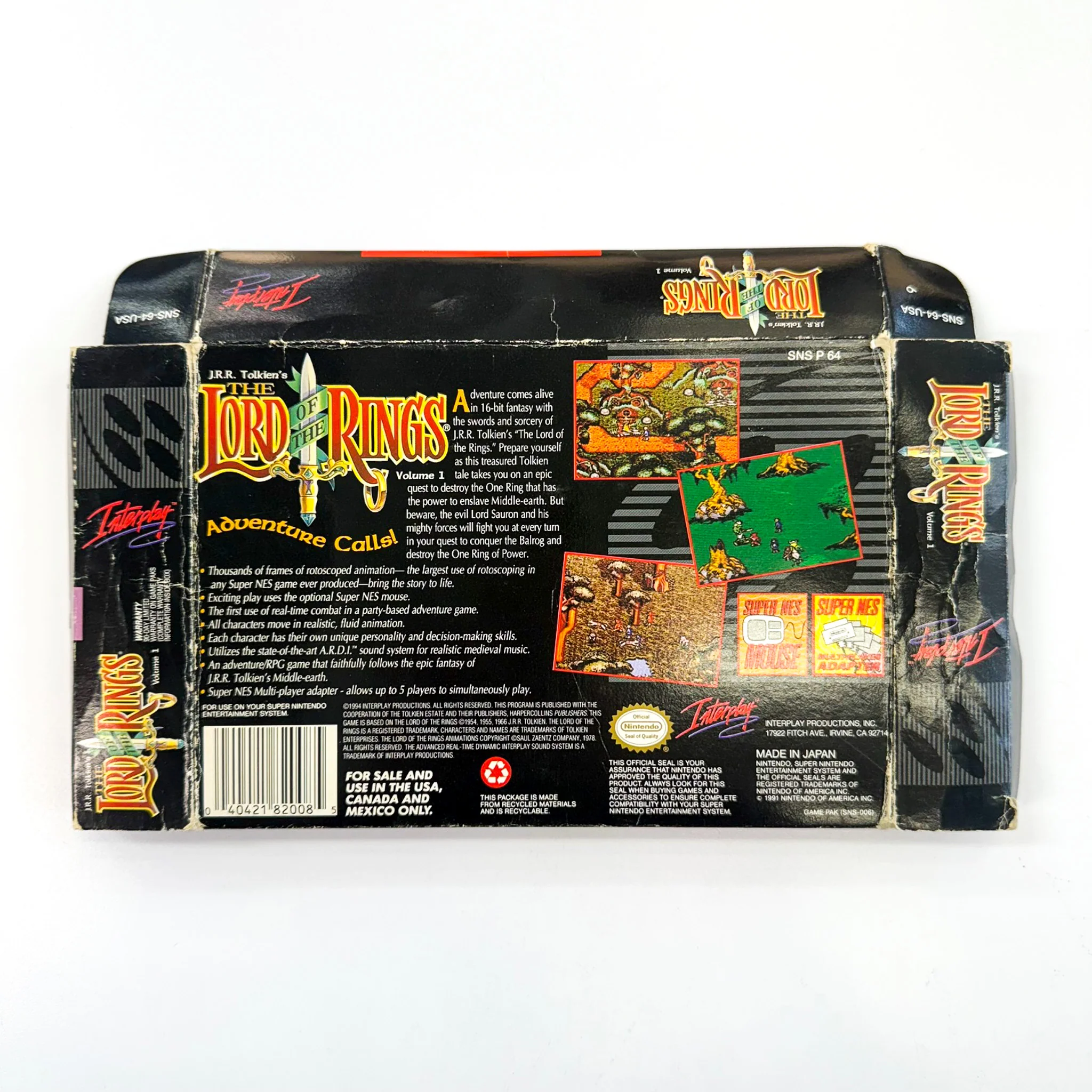 Lord of the Rings [Box] (Super Nintendo / SNES) - Image 2