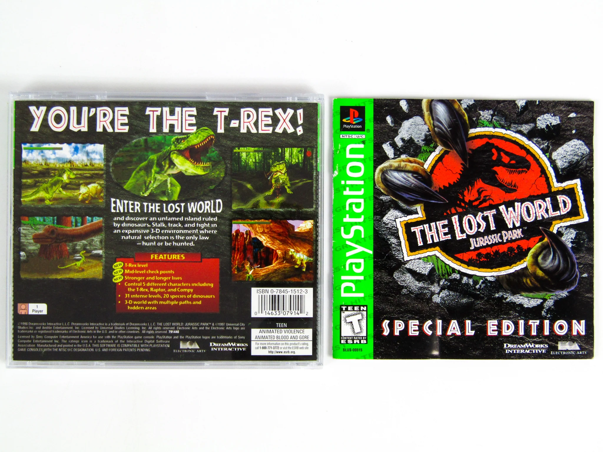 Lost World Jurassic Park [Greatest Hits] (PlayStation / PS1) - Image 2