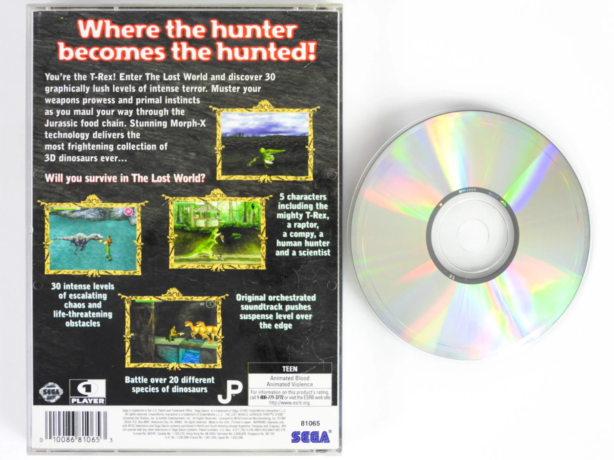 Lost World Jurassic Park (Sega Saturn) - Image 3