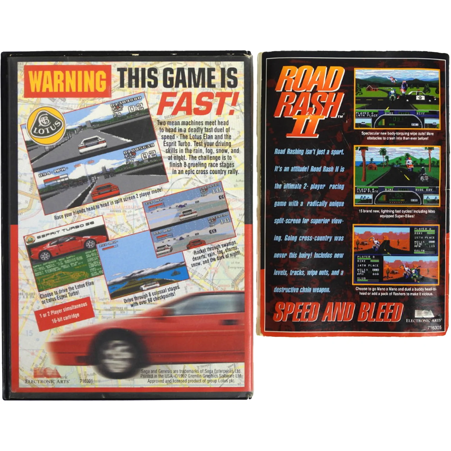 Lotus Turbo Challenge (Sega Genesis) - Image 2