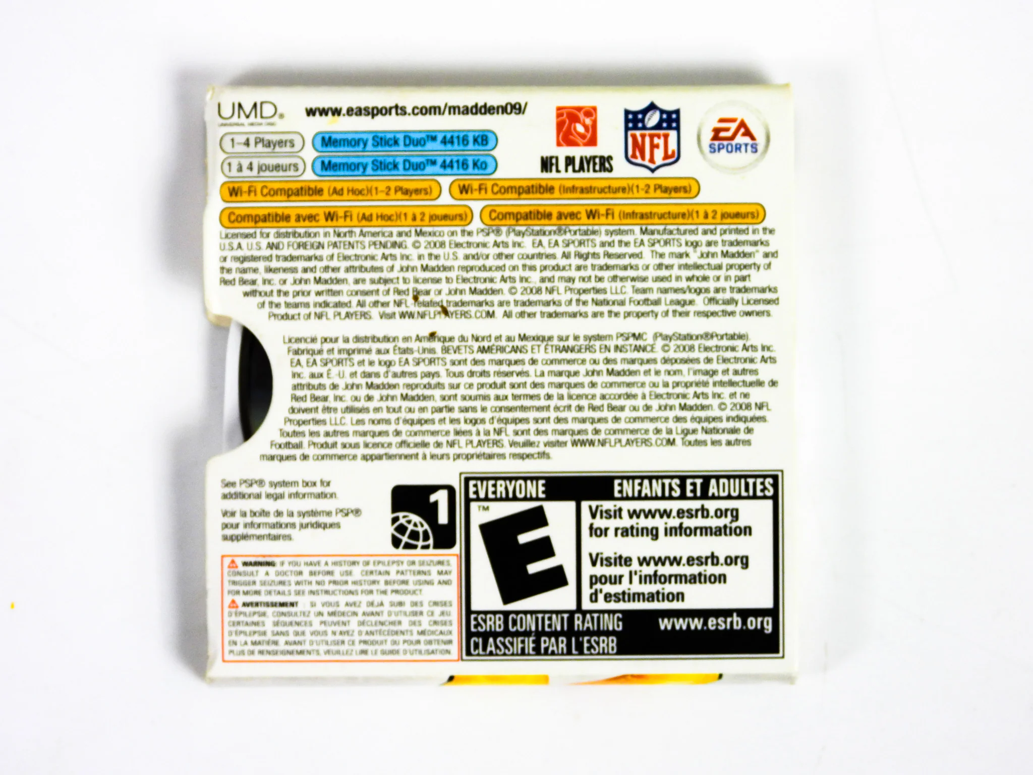 Madden 09 [Not For Resale] (PlayStation Portable / PSP) - Image 2