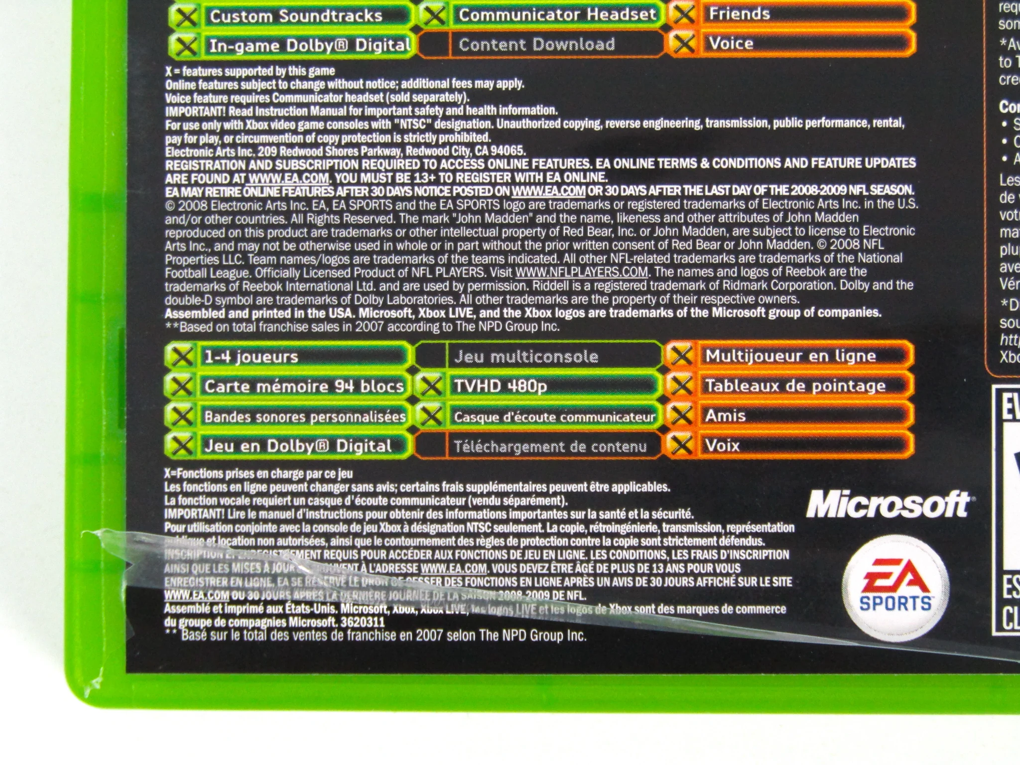 Madden 2009 (Xbox) - Image 2