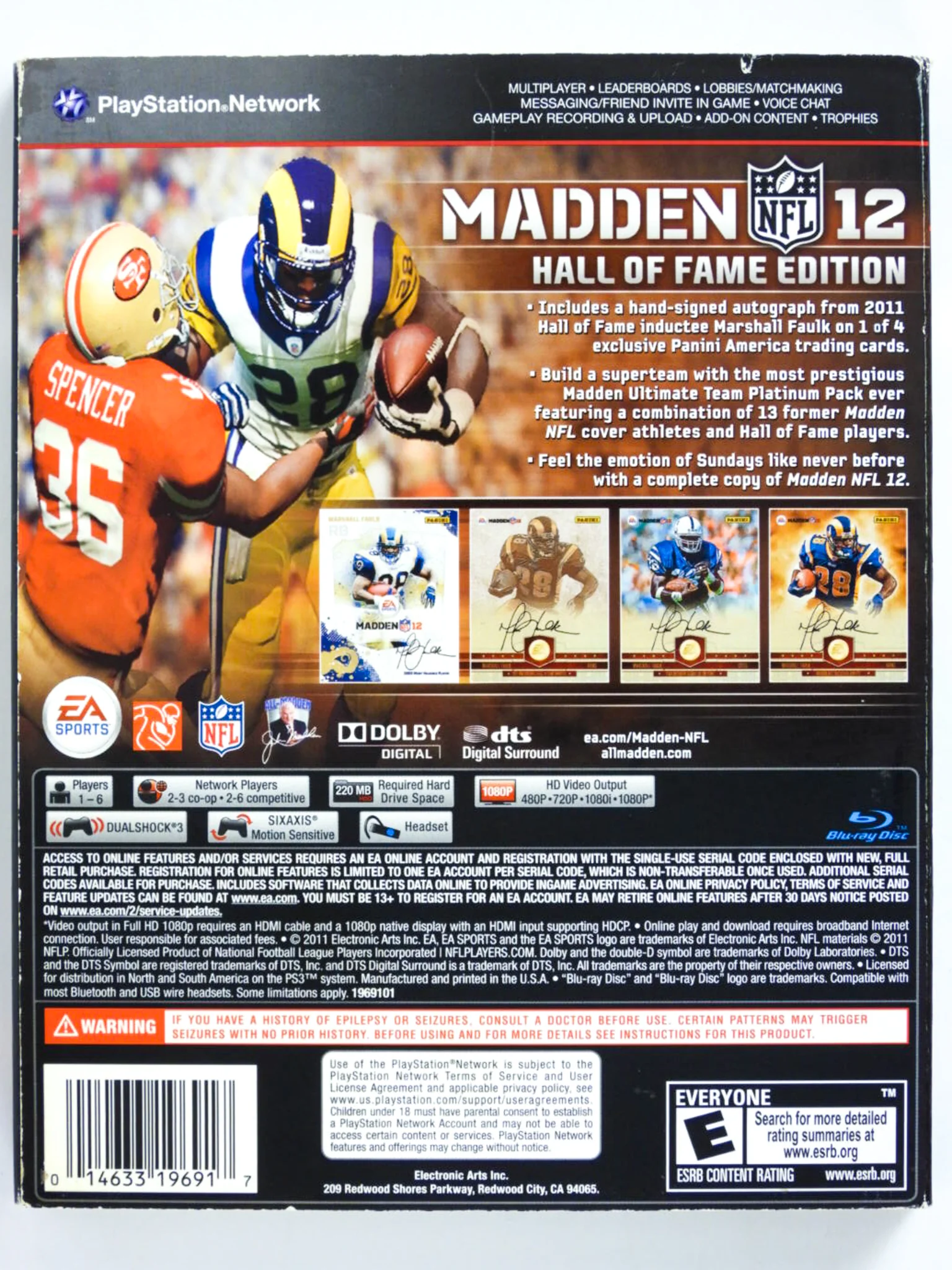 Madden NFL 12 [Hall of Fame Edition] (PlayStation 3 / PS3) - Image 2