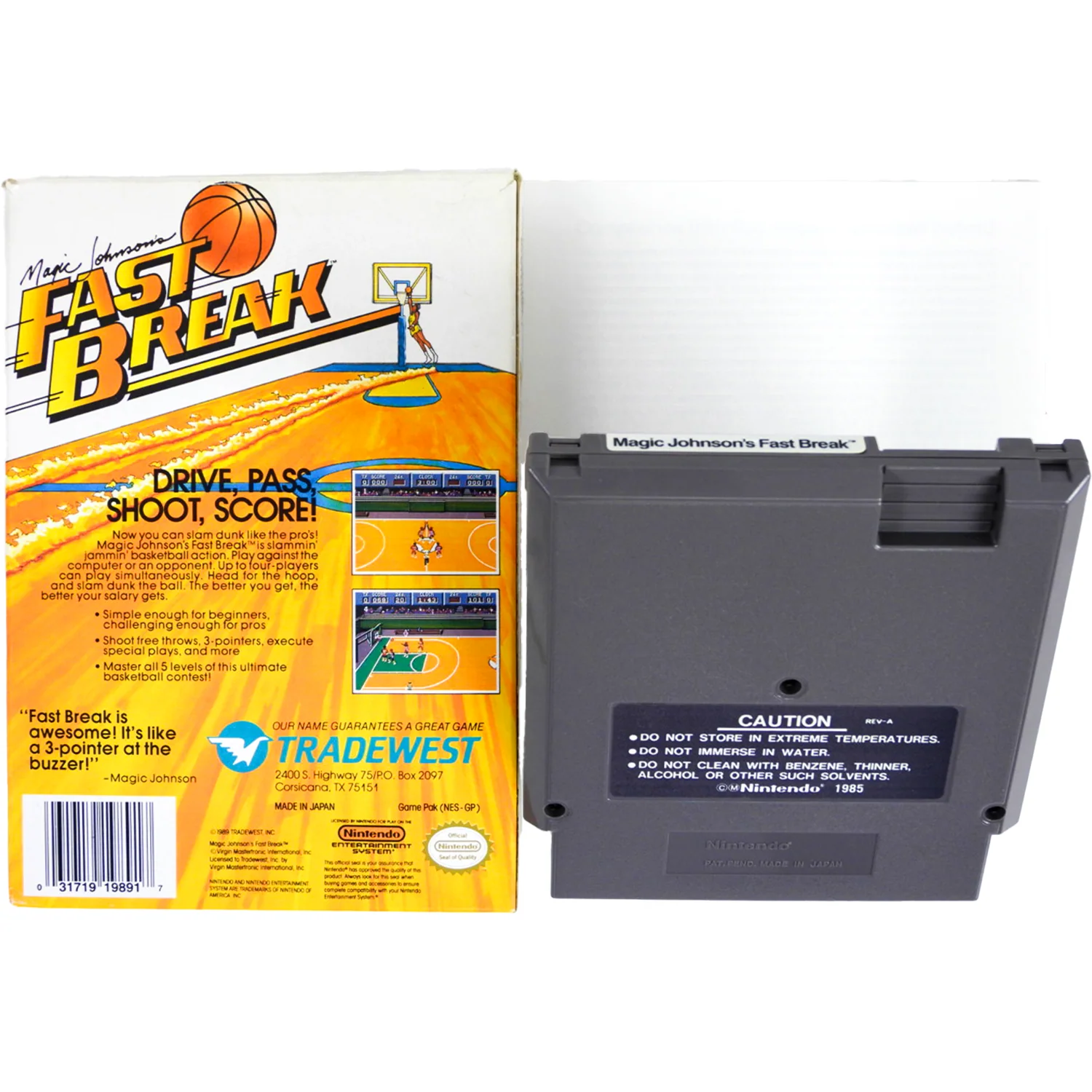 Magic Johnson's Fast Break (Nintendo / NES) - Image 2