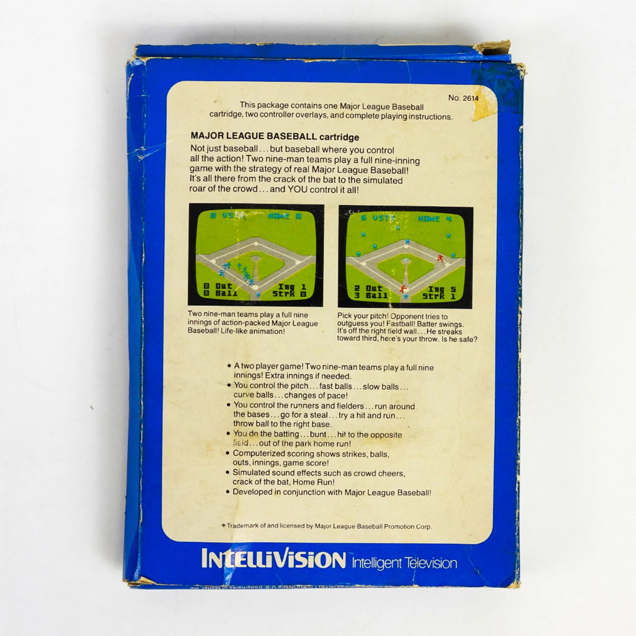 Major League Baseball [Box] (Intellivision) - Image 3