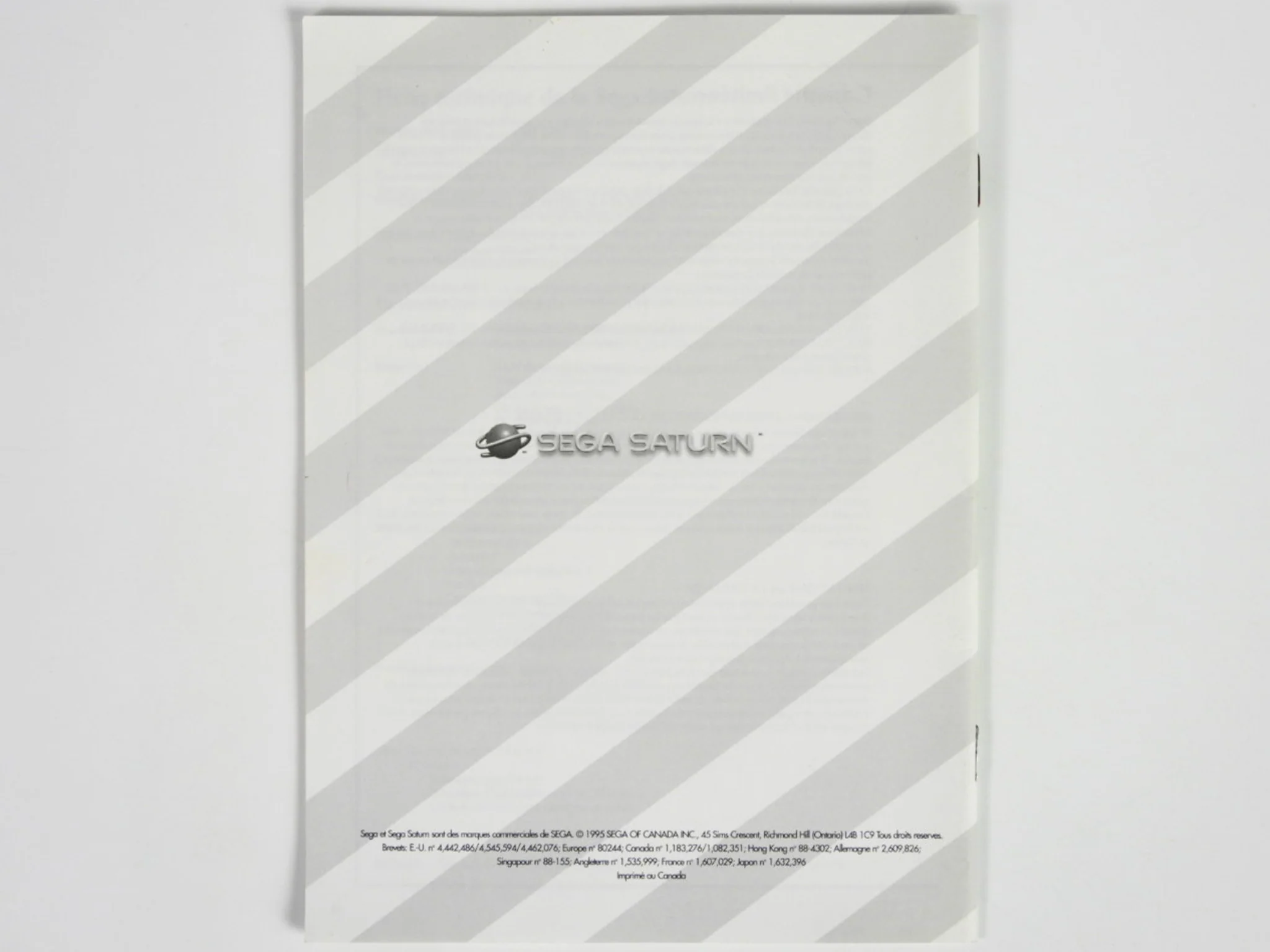 Manuel d'instruction Sega Saturn [Manual] (Sega Saturn) - Image 4