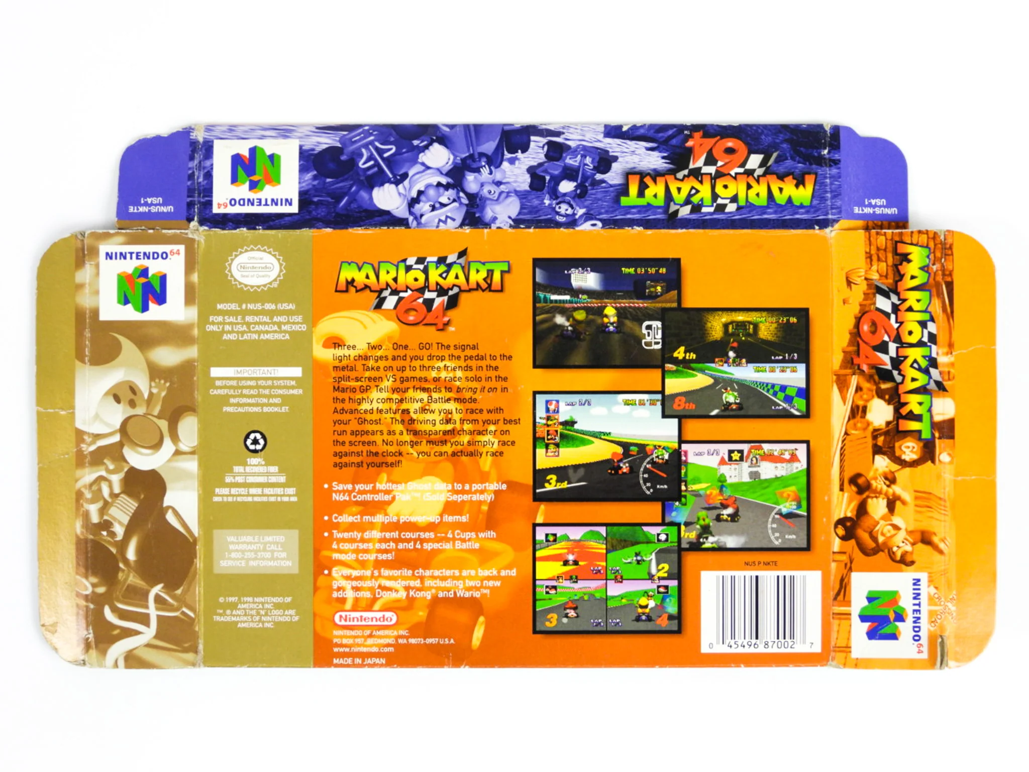 Mario Kart 64 [Player's Choice] [Box] (Nintendo 64 / N64) - Image 2