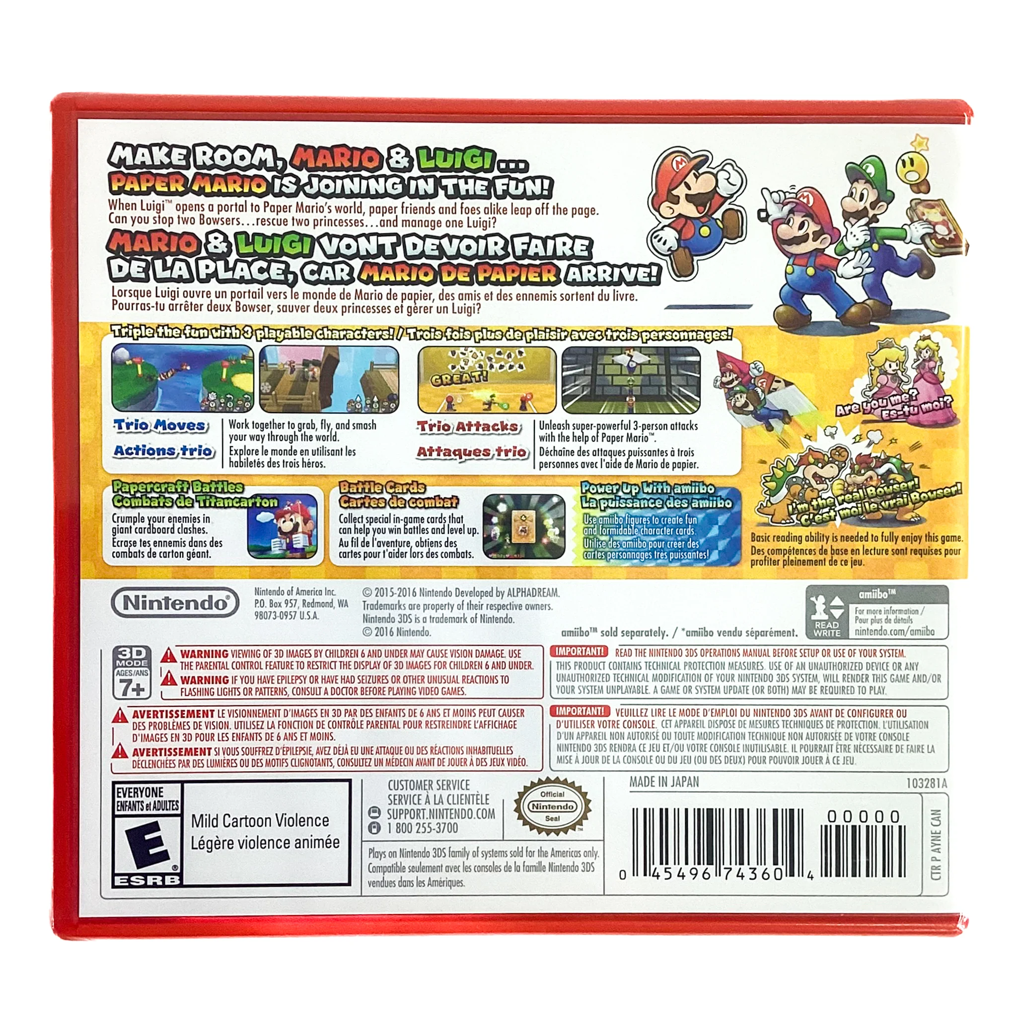 Mario & Luigi: Paper Jam [Red Box] (Nintendo 3DS) - Image 2