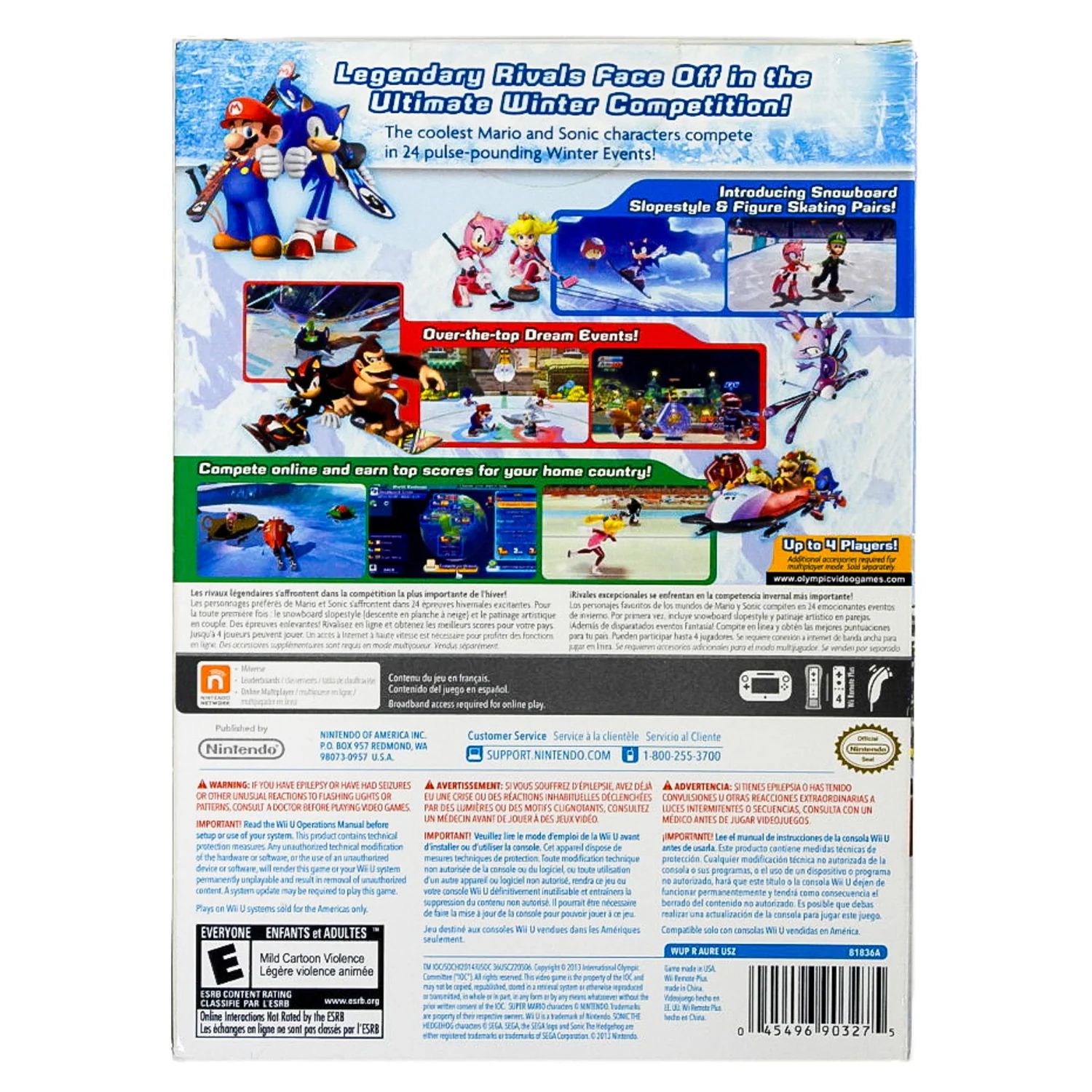 Mario & Sonic at the Sochi 2014 Olympic Games [Controller Bundle] (Nintendo Wii U) - Image 2