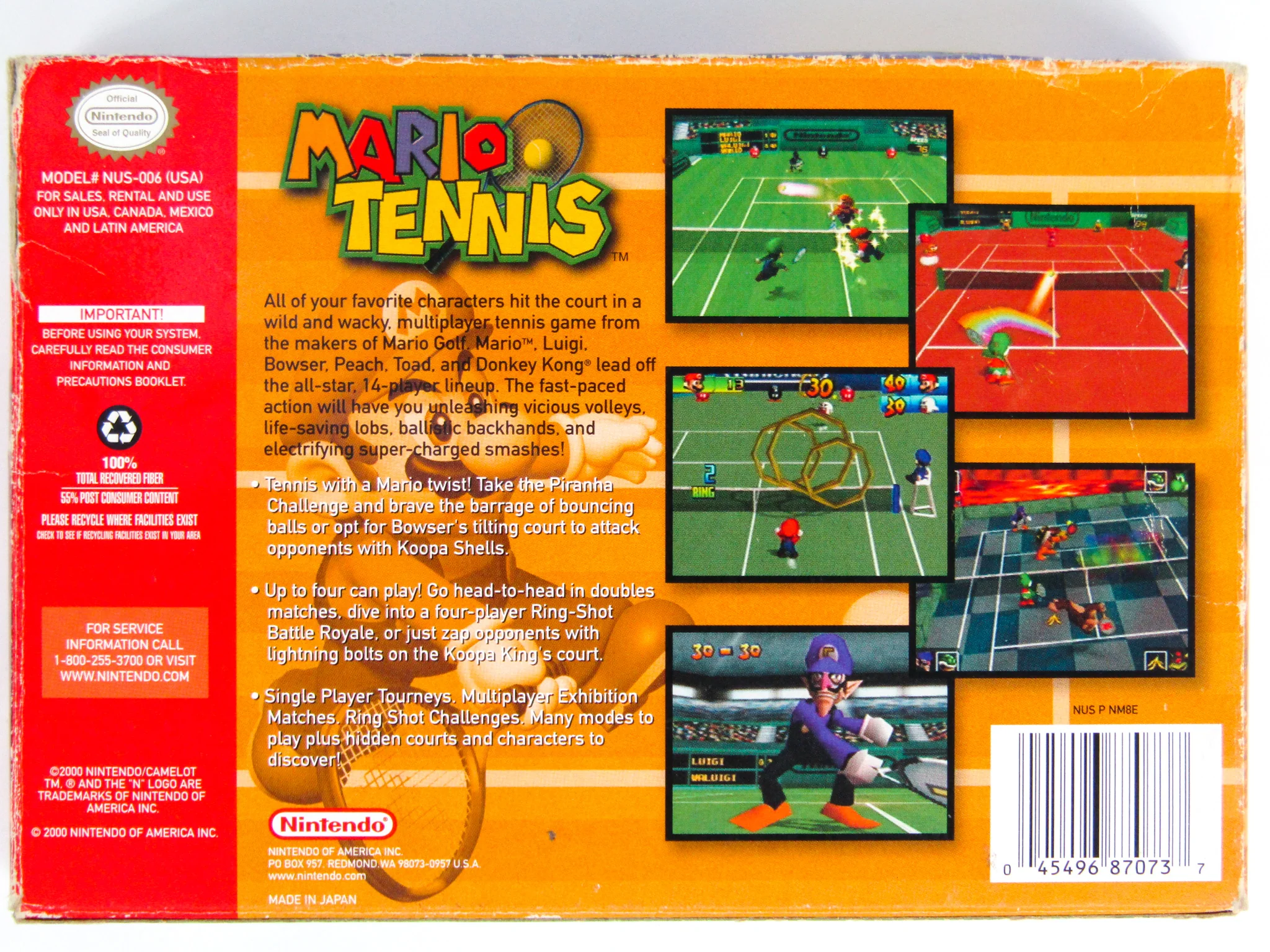 Mario Tennis (Nintendo 64 / N64) - Image 7