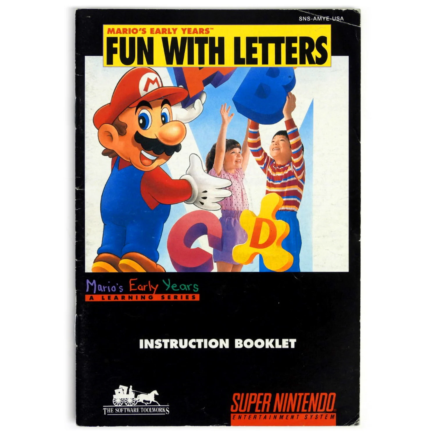 Mario's Early Years Fun with Letters [Manual] (Super Nintendo / SNES)