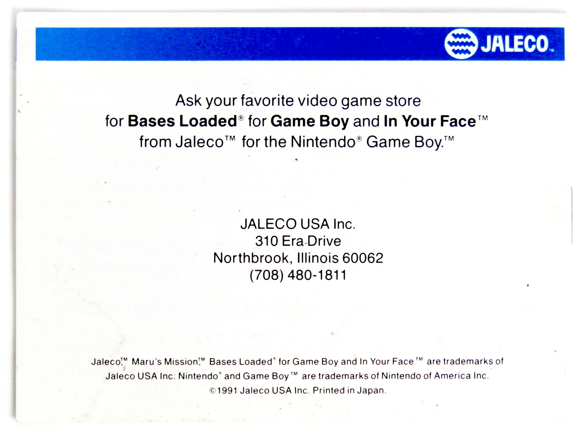 Maru's Mission [Manual] (Nintendo Game Boy) - Image 2