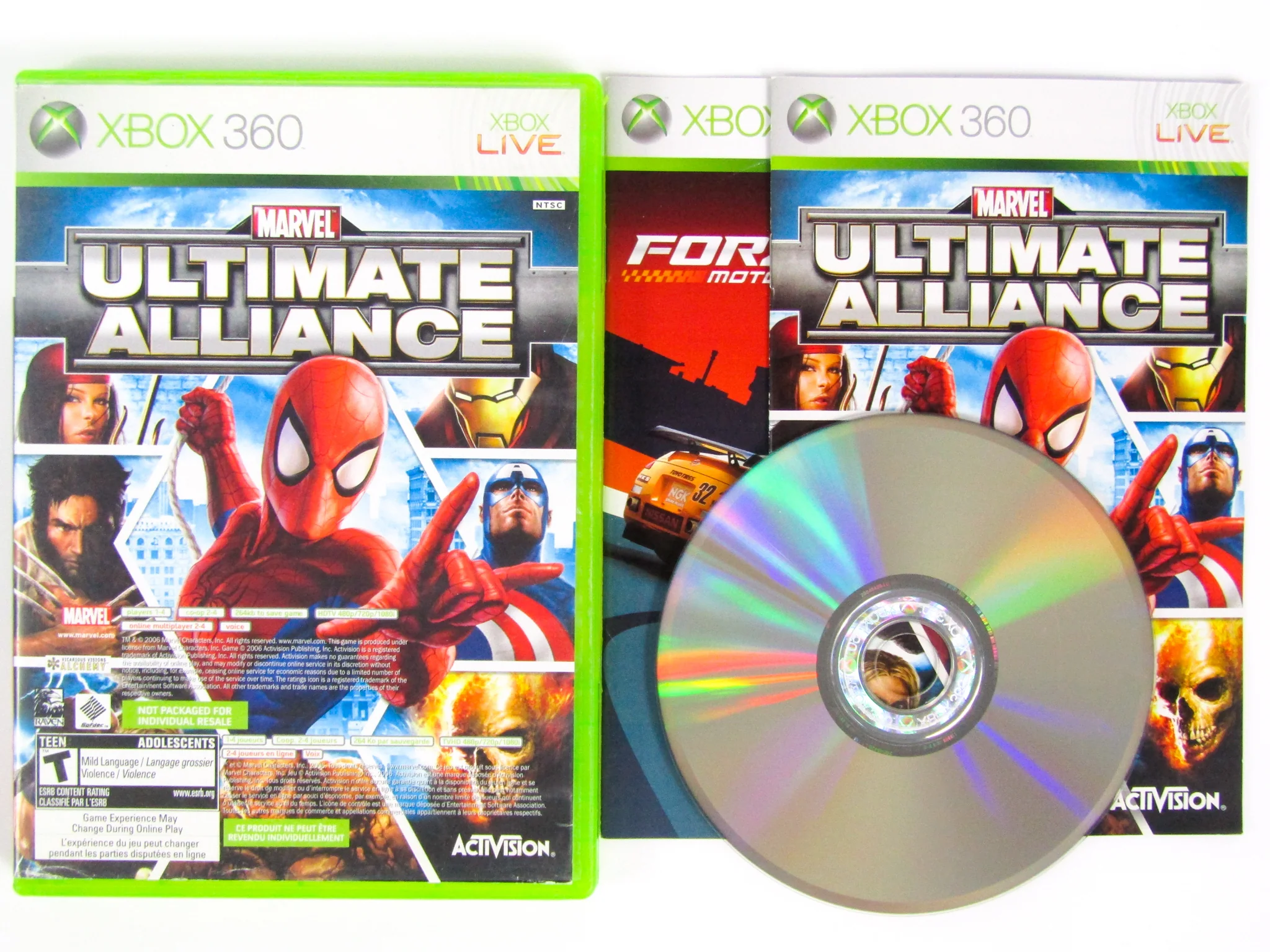 Marvel: Ultimate Alliance & Forza 2 [Not For Resale] (Xbox 360) - Image 2