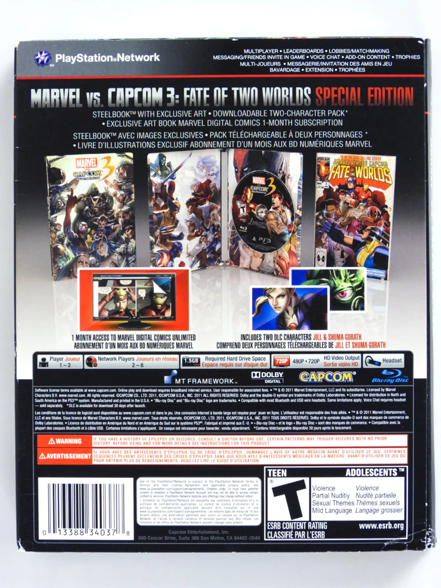 Marvel Vs. Capcom 3: Fate Of Two Worlds [Special Edition] [Steelbook] (PlayStation 3 / PS3) - Image 6