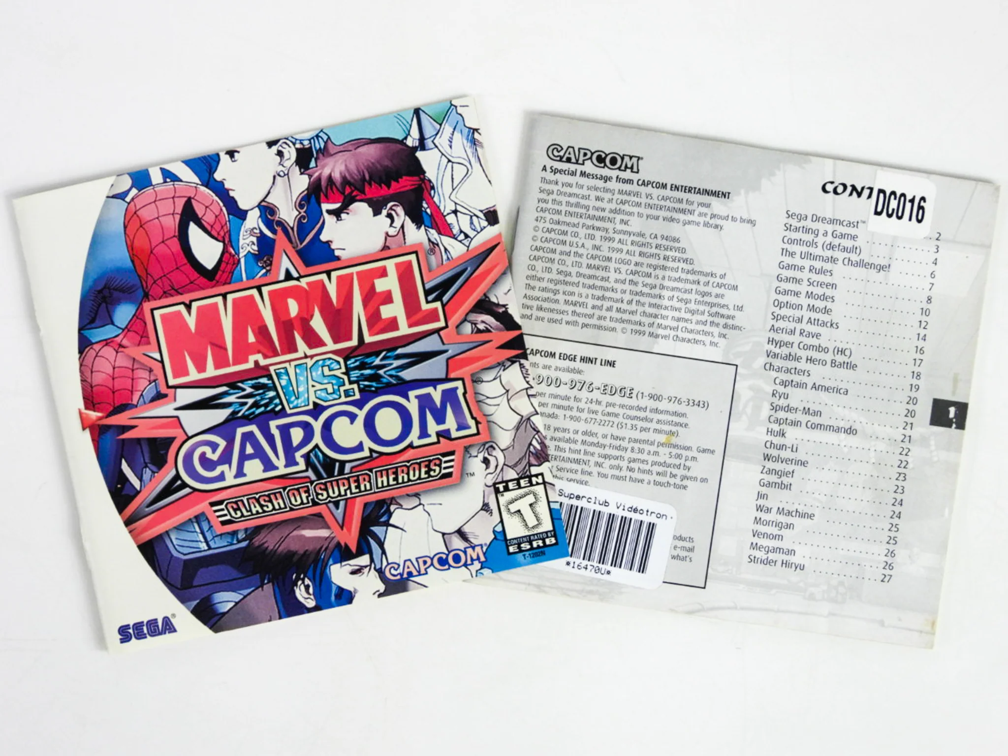Marvel Vs Capcom (Sega Dreamcast) - Image 7