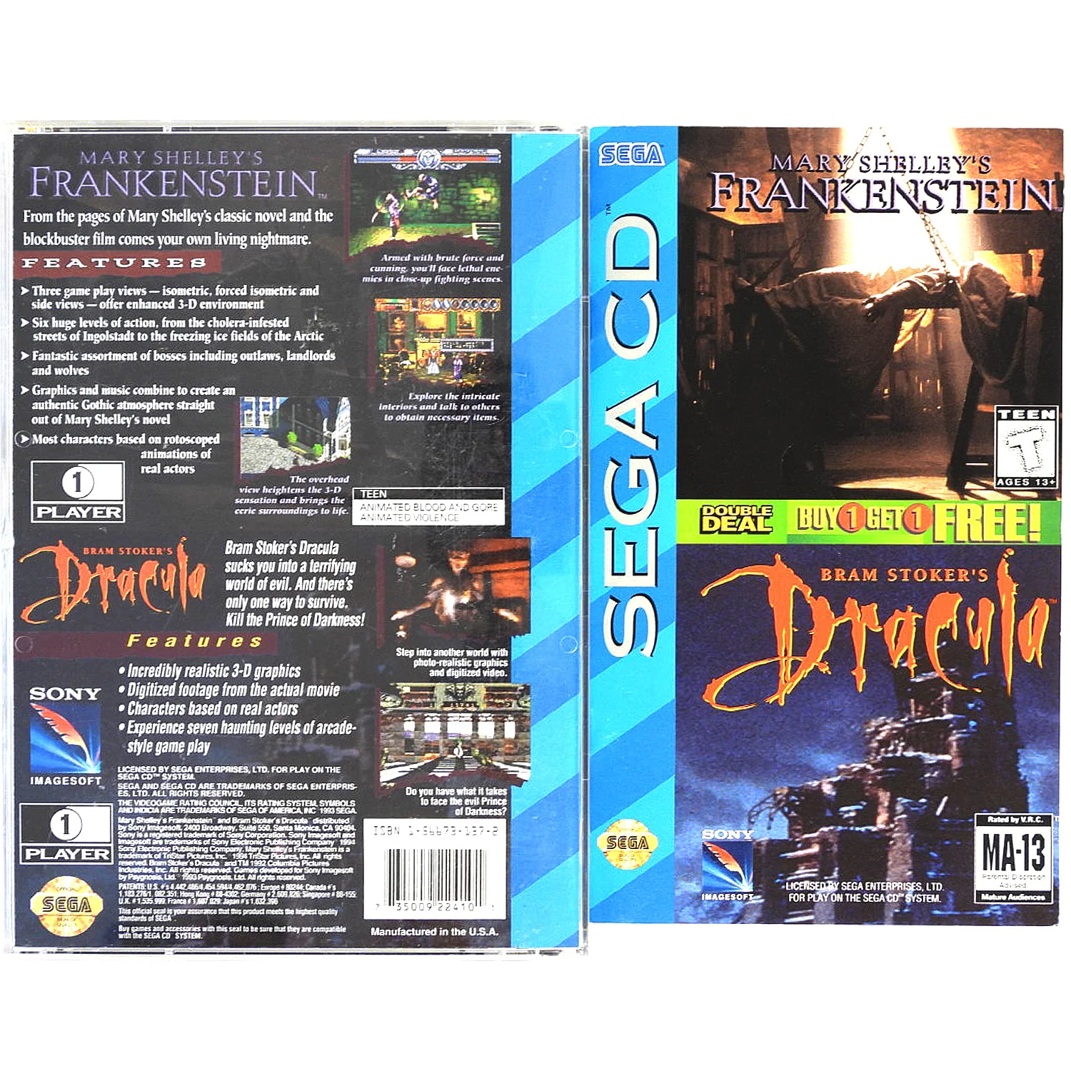 Mary Shelley's Frankenstein & Bram Stoker's Dracula (Sega CD) - Image 2