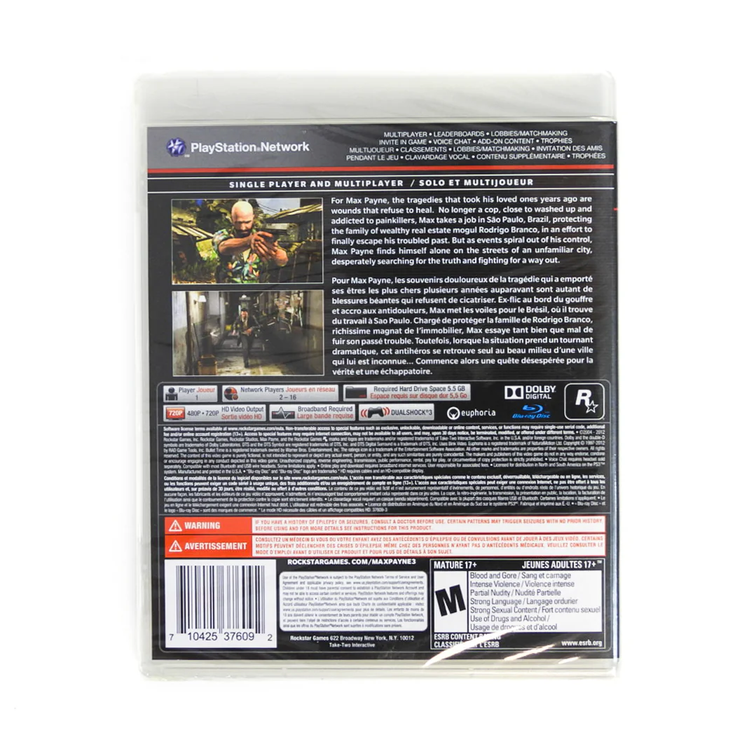 Max Payne 3 (PlayStation 3 / PS3) - Image 2