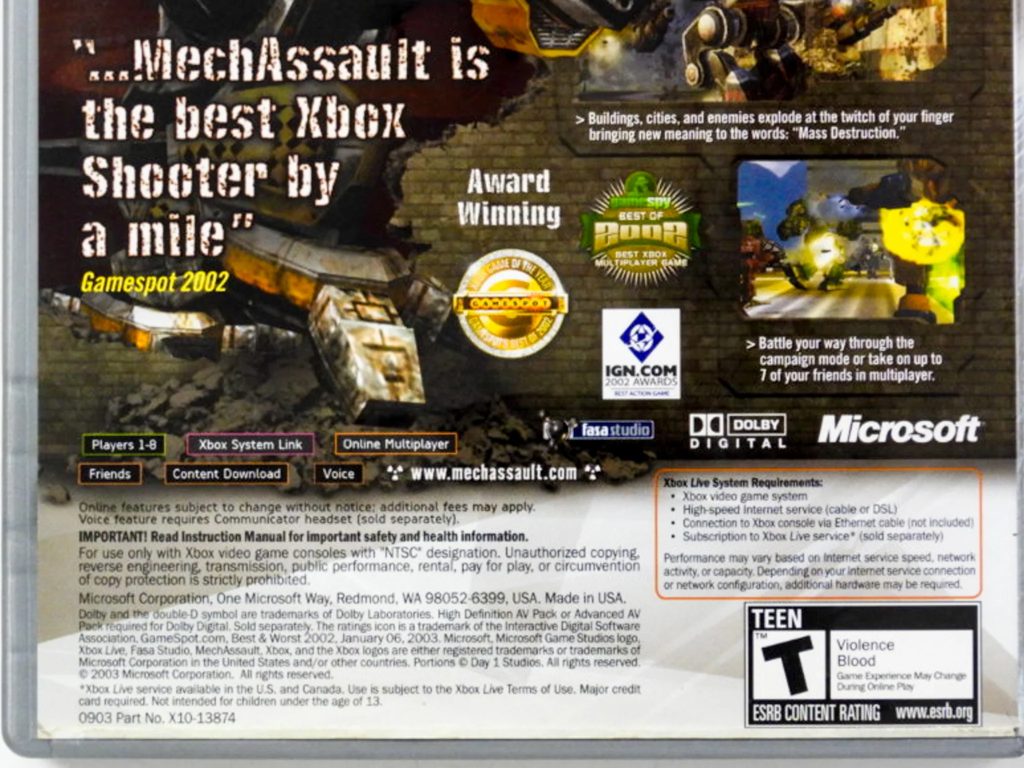MechAssault [Platinum Hits] (Xbox) - Image 3