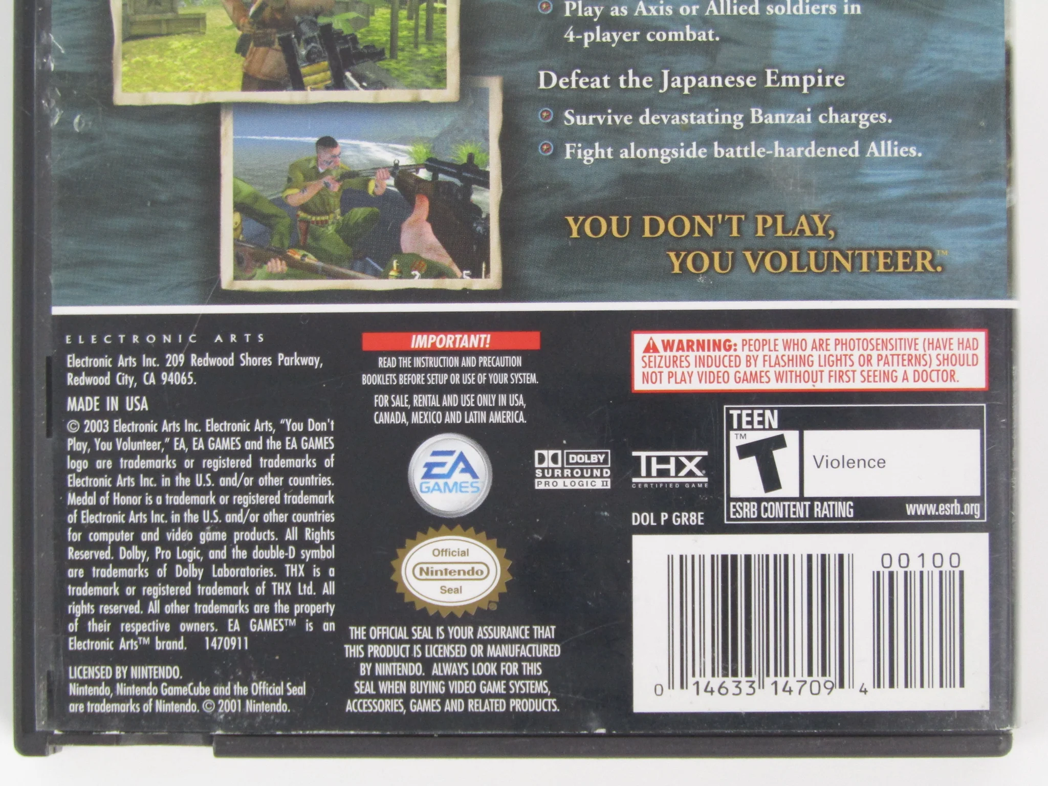 Medal Of Honor Rising Sun (Nintendo GameCube) - Image 6