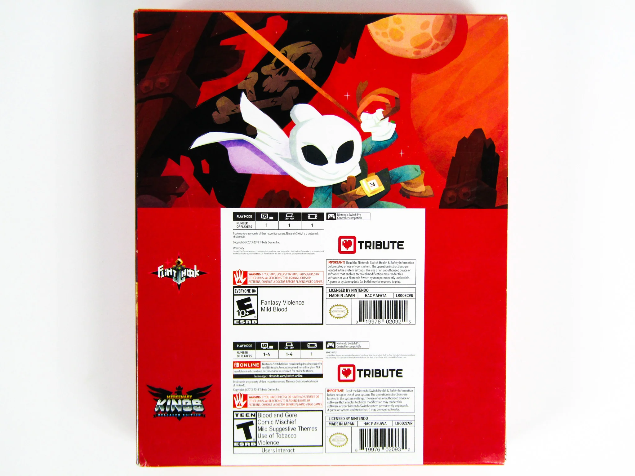 Mercenary Kings Reloaded & Flinthook [Tribute Treasure Box] [Limited Run Games] (Nintendo Switch) - Image 2