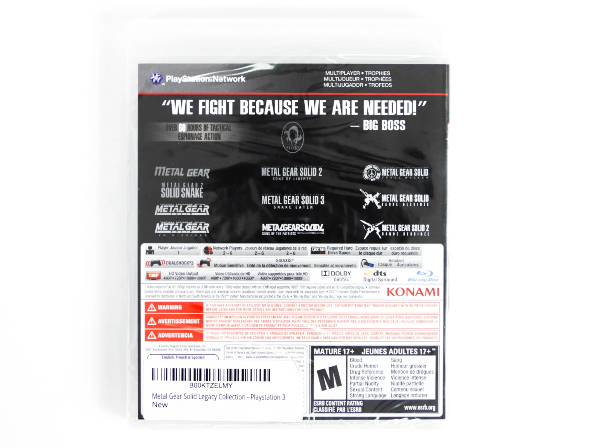 Metal Gear Solid: The Legacy Collection (PlayStation 3 / PS3) - Image 2