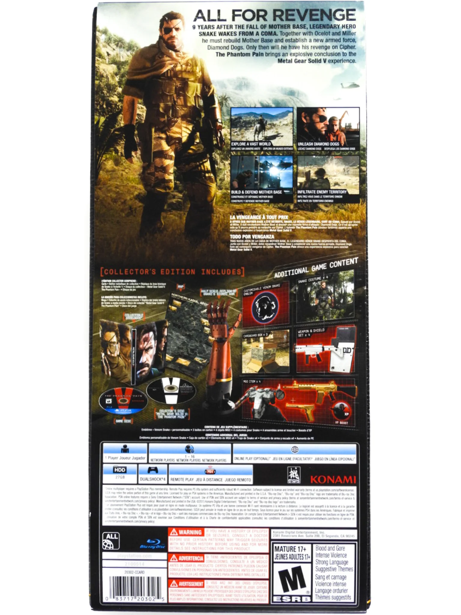 Metal Gear Solid V 5: The Phantom Pain [Collector's Edition] (PlayStation 4 / PS4) - Image 2