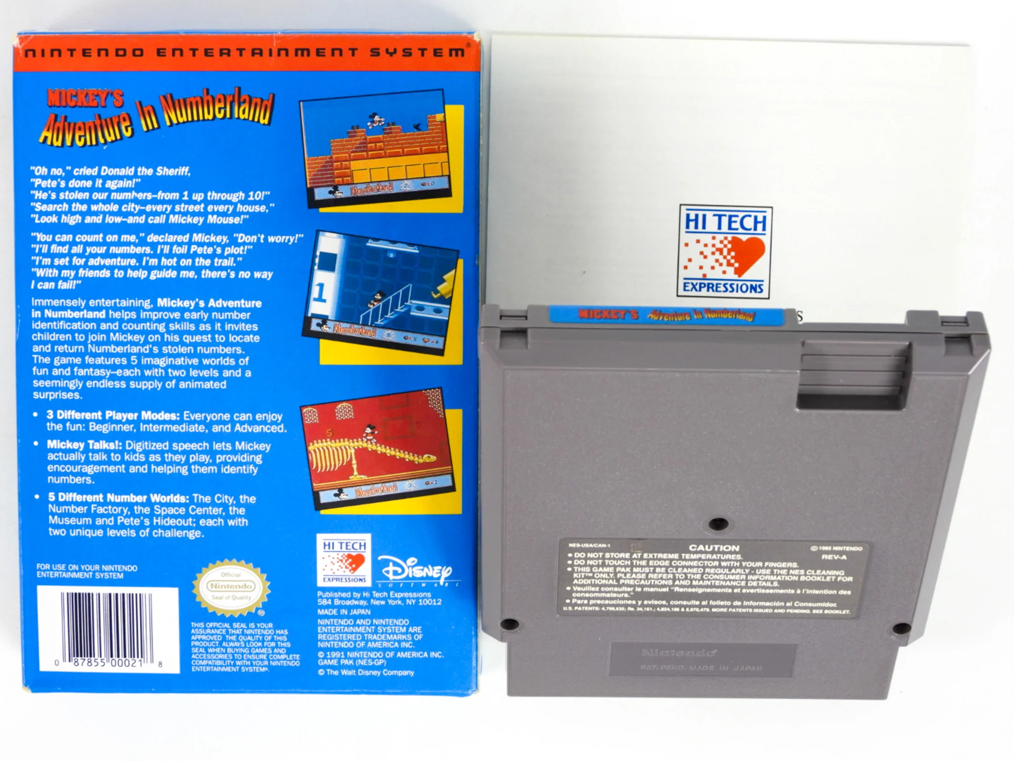 Mickey's Adventure In Numberland (Nintendo / NES) - Image 2