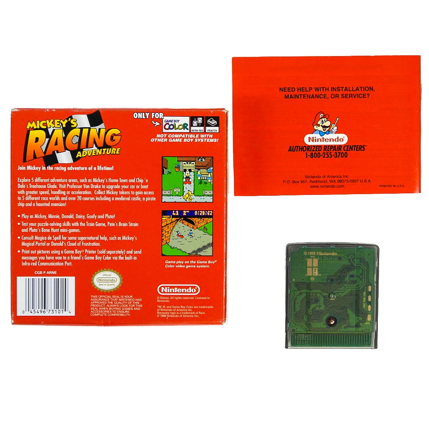Mickey's Racing Adventure (Nintendo Game Boy Color / GBC) - Image 2