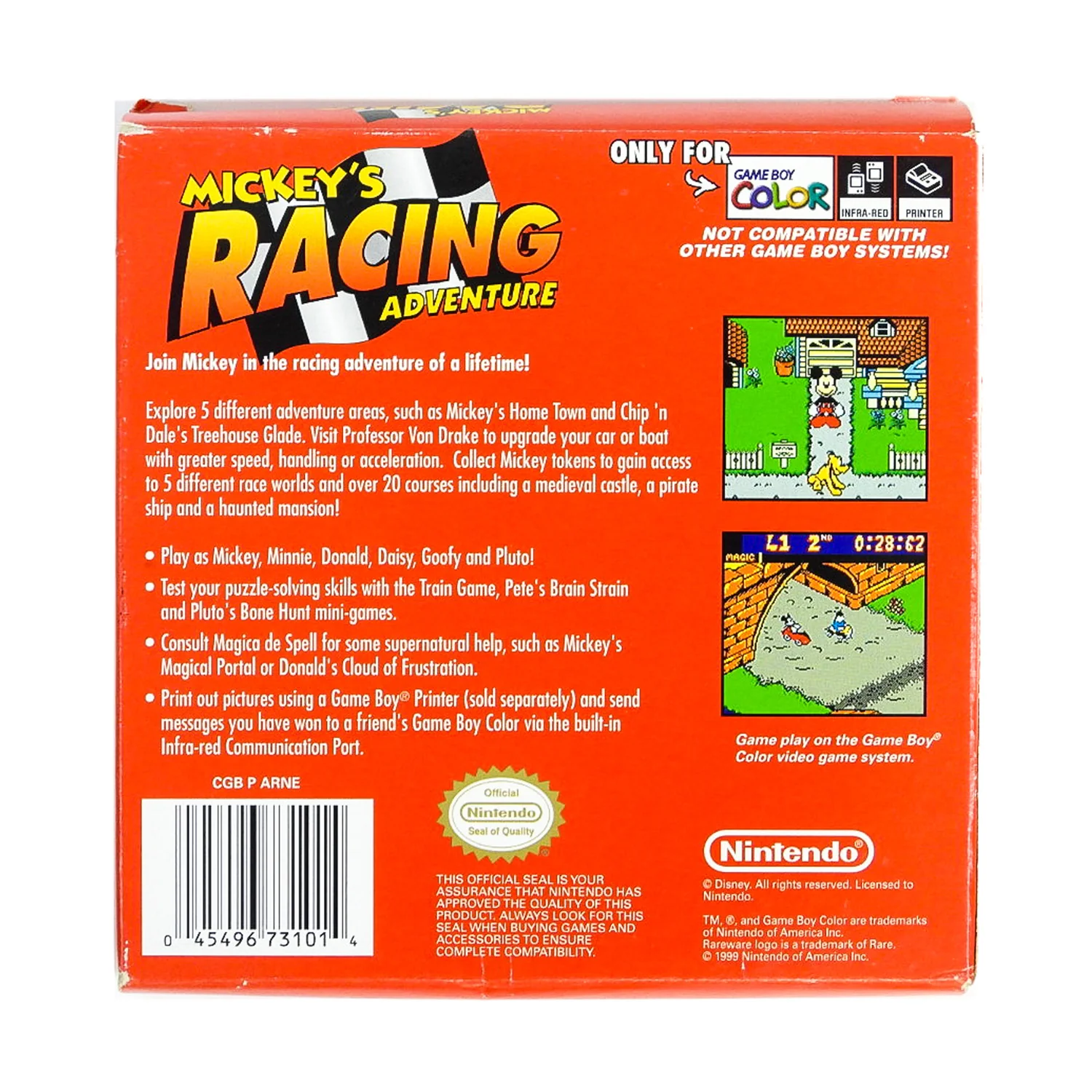 Mickey's Racing Adventure (Nintendo Game Boy Color / GBC) - Image 4