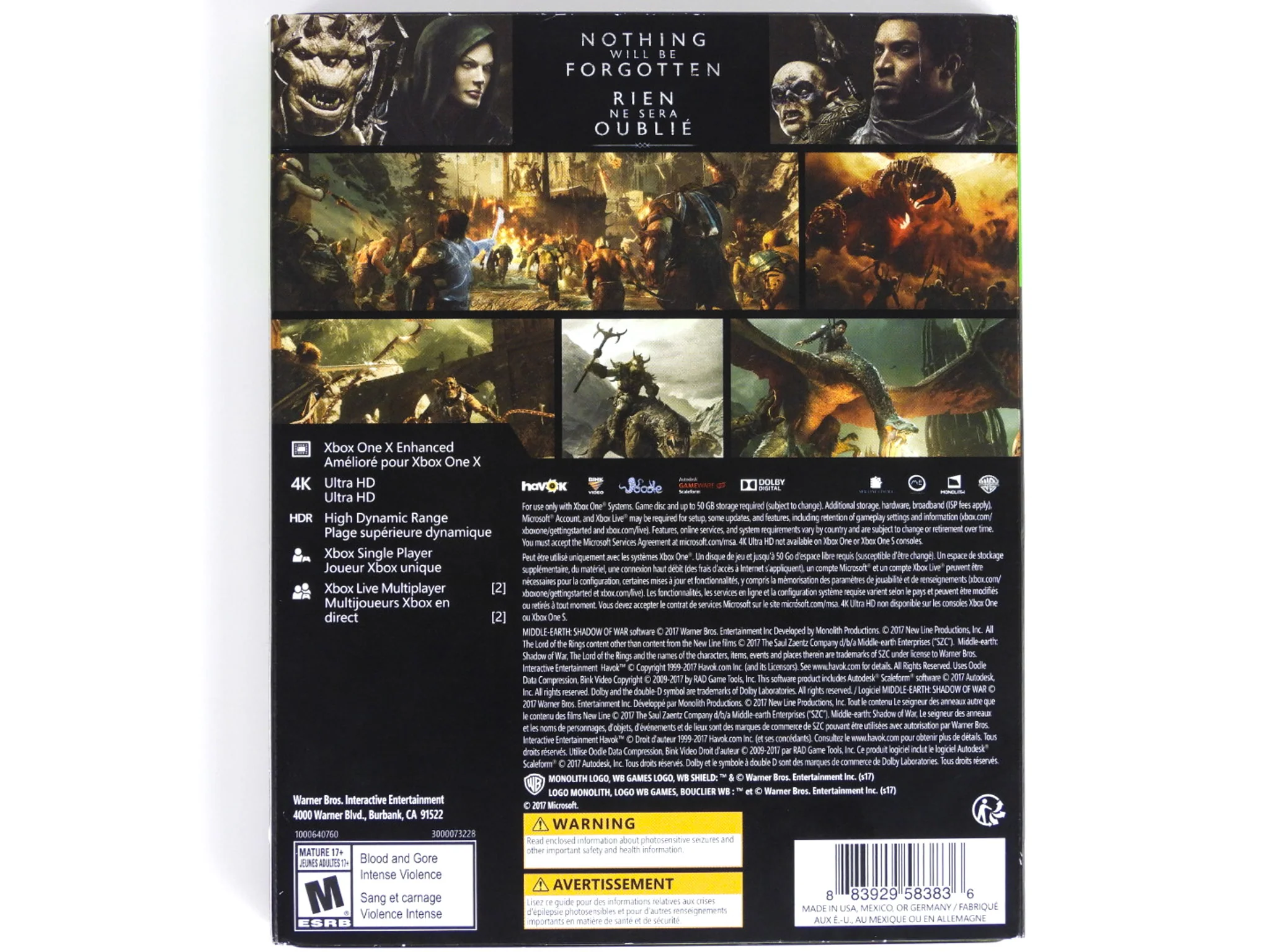 Middle Earth: Shadow Of War [Gold Edition] (Xbox One) - Image 2