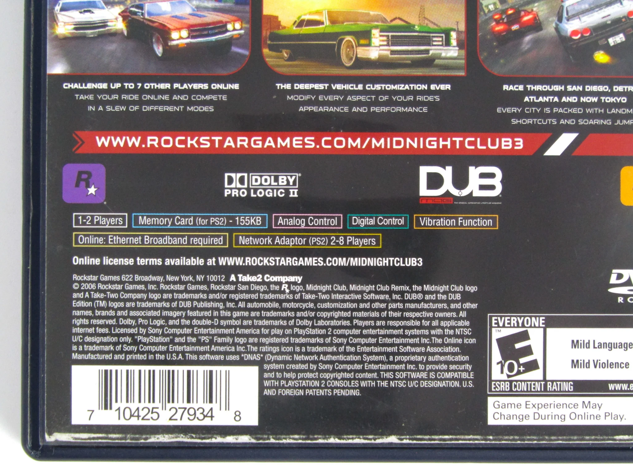 Midnight Club 3: Dub Edition Remix [Greatest Hits] (PlayStation 2 / PS2) - Image 7