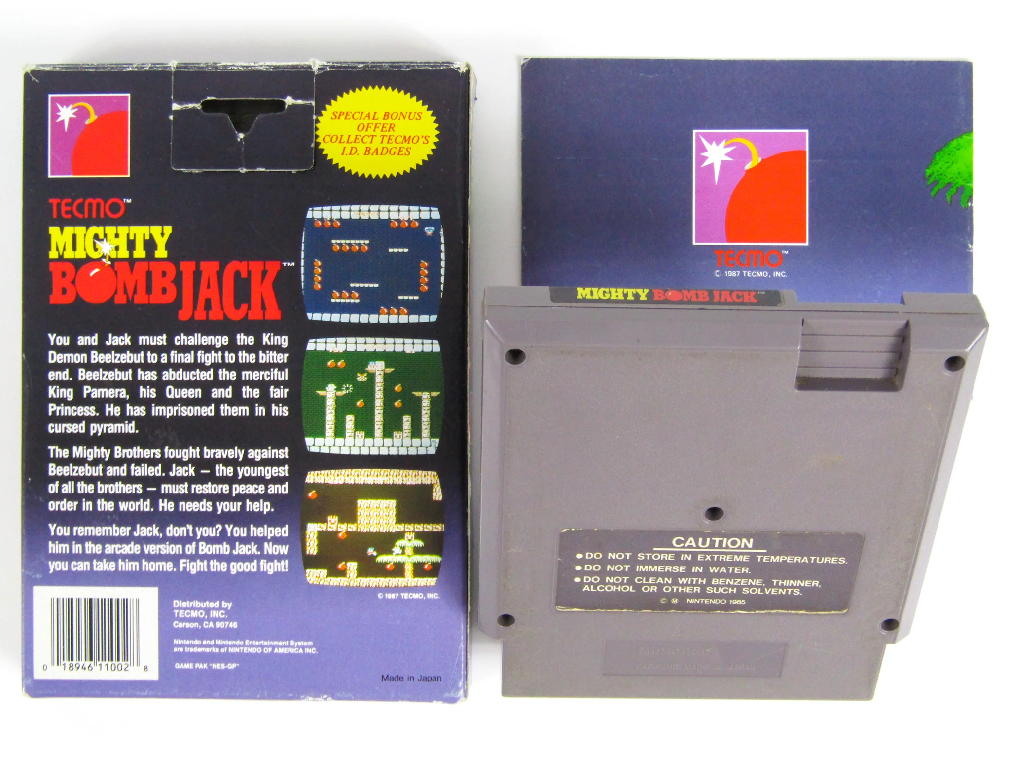 Mighty Bomb Jack [5 Screw] (Nintendo / NES) - Image 2
