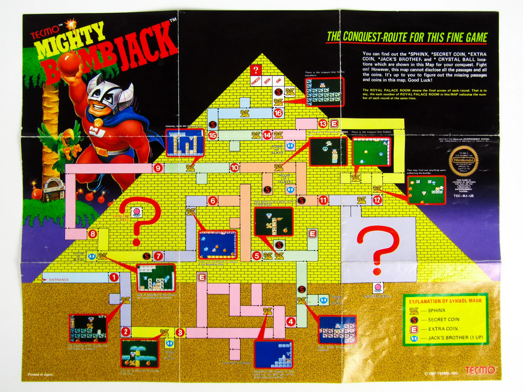 Mighty Bomb Jack [5 Screw] (Nintendo / NES) - Image 3