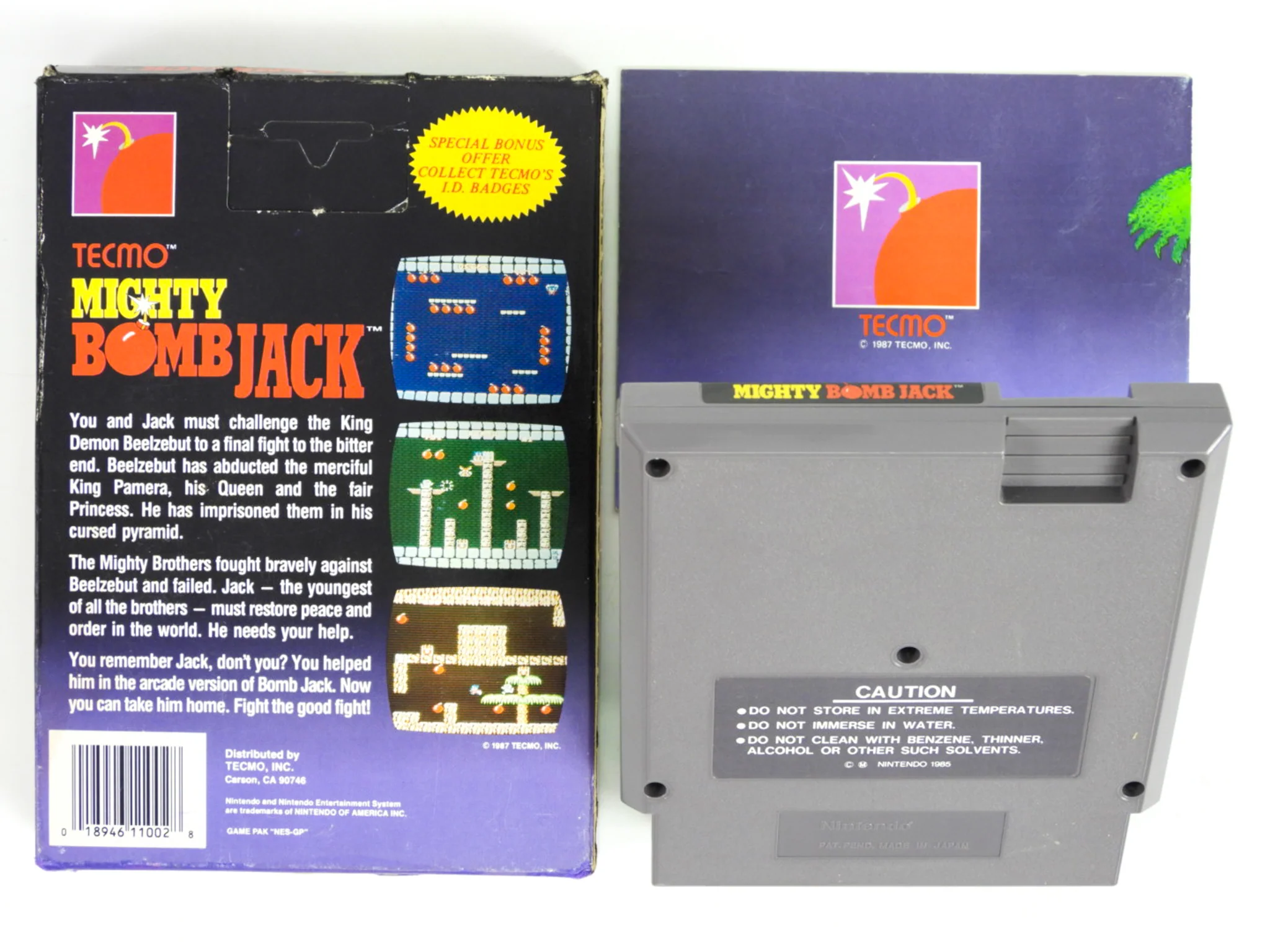 Mighty Bomb Jack [5 Screw] (Nintendo / NES) - Image 5