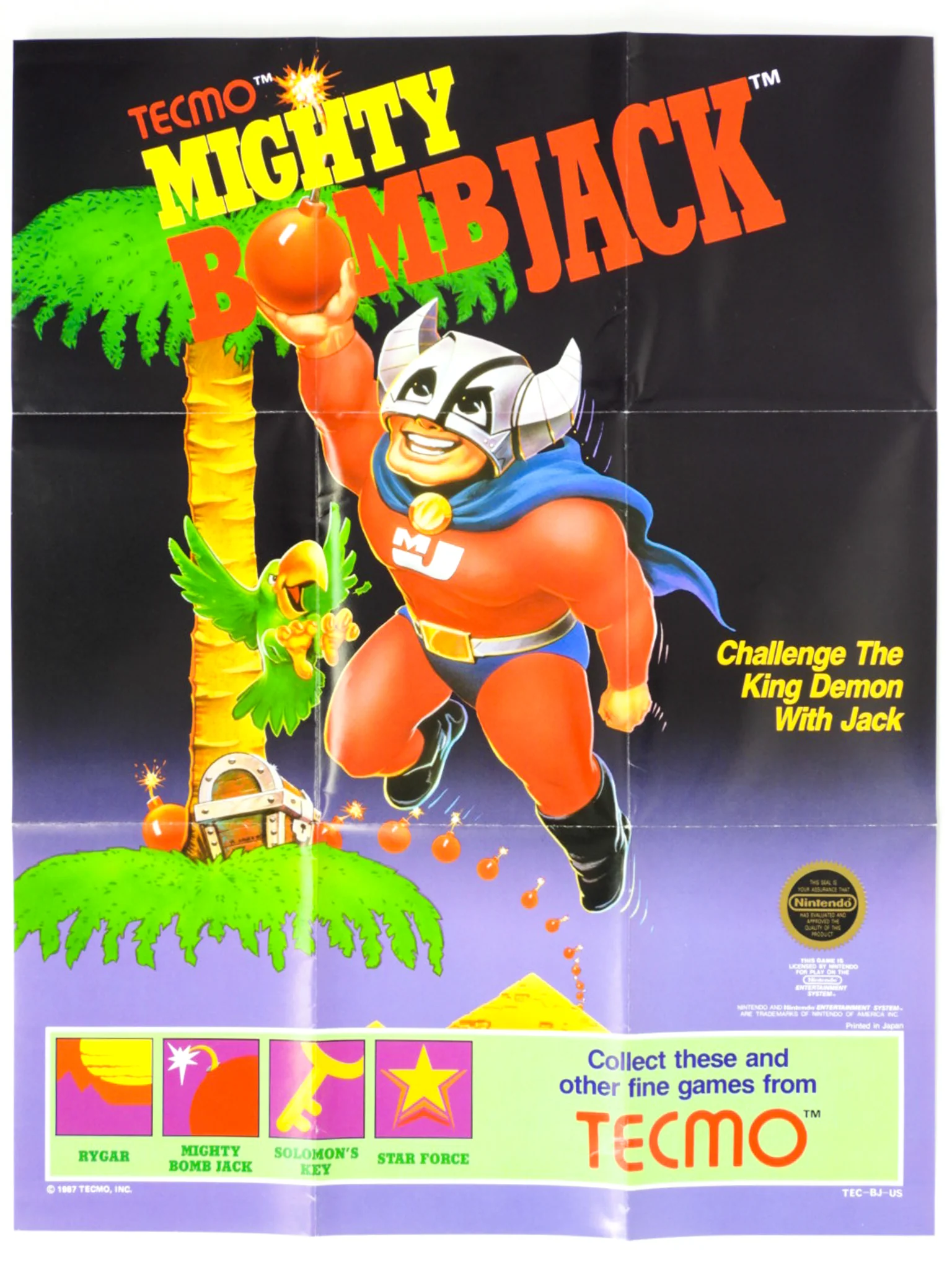 Mighty Bomb Jack [5 Screw] (Nintendo / NES) - Image 7