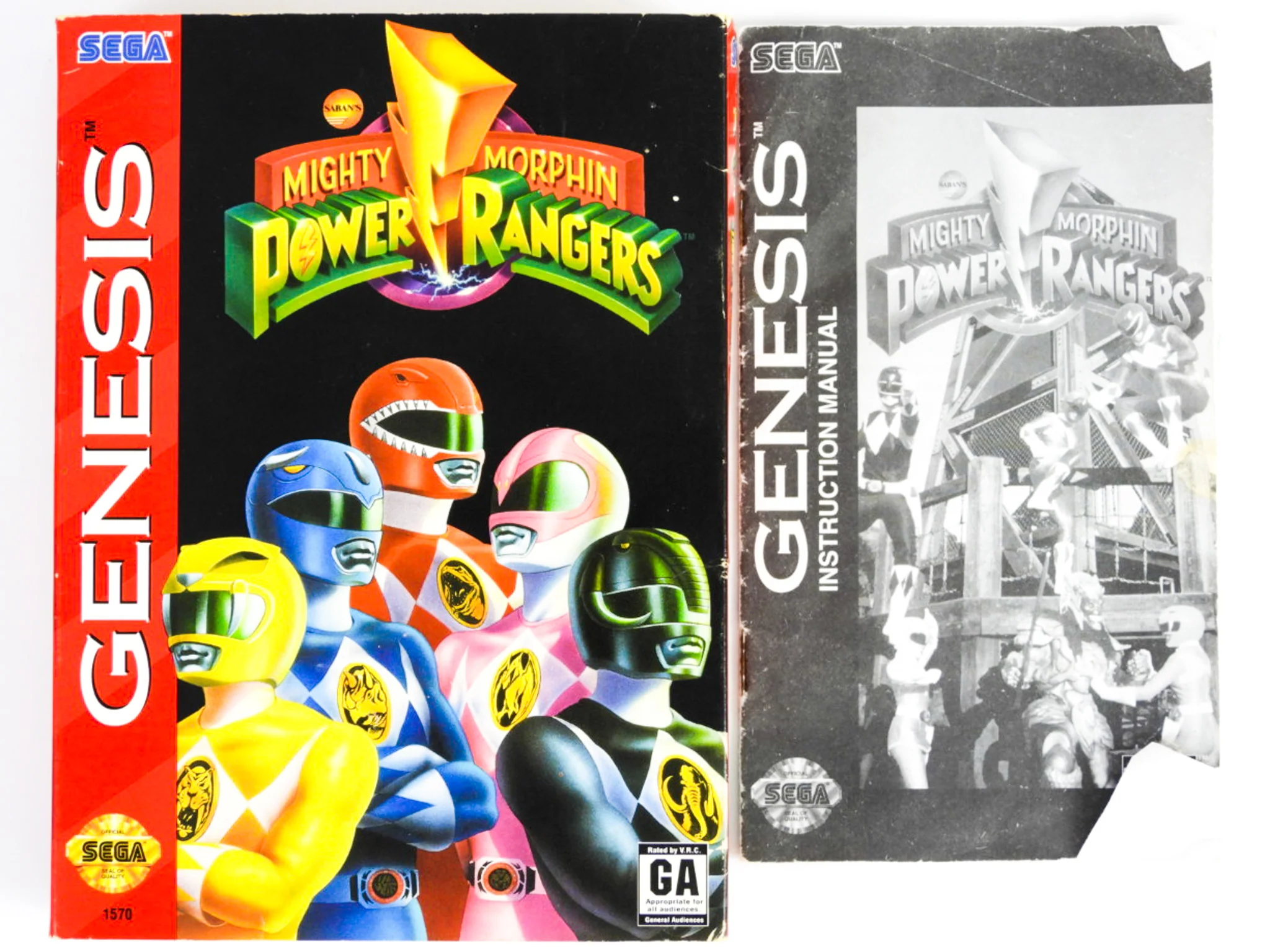 Mighty Morphin Power Rangers [Cardboard Box] (Sega Genesis) - Image 2