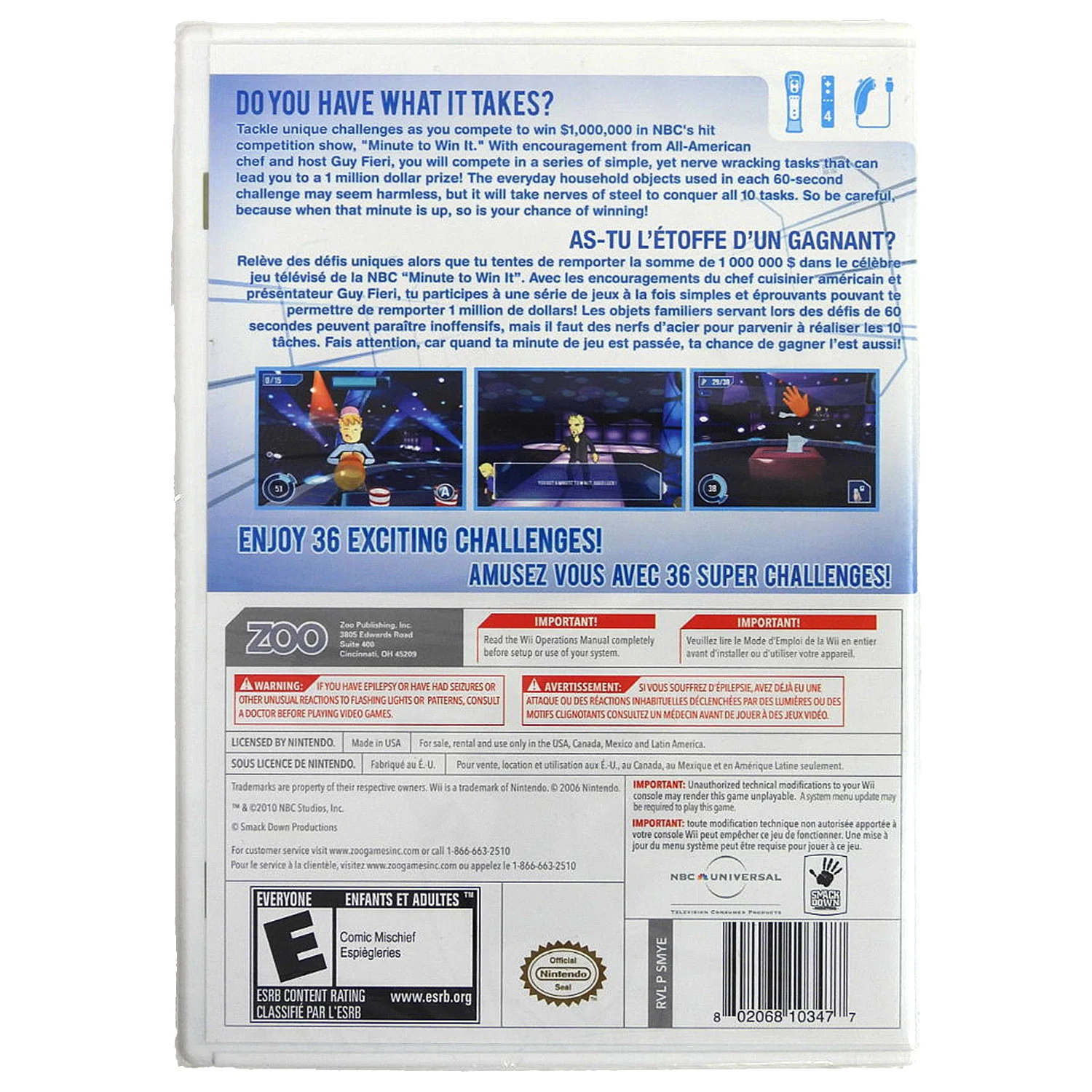 Minute to Win It (Nintendo Wii) - Image 2