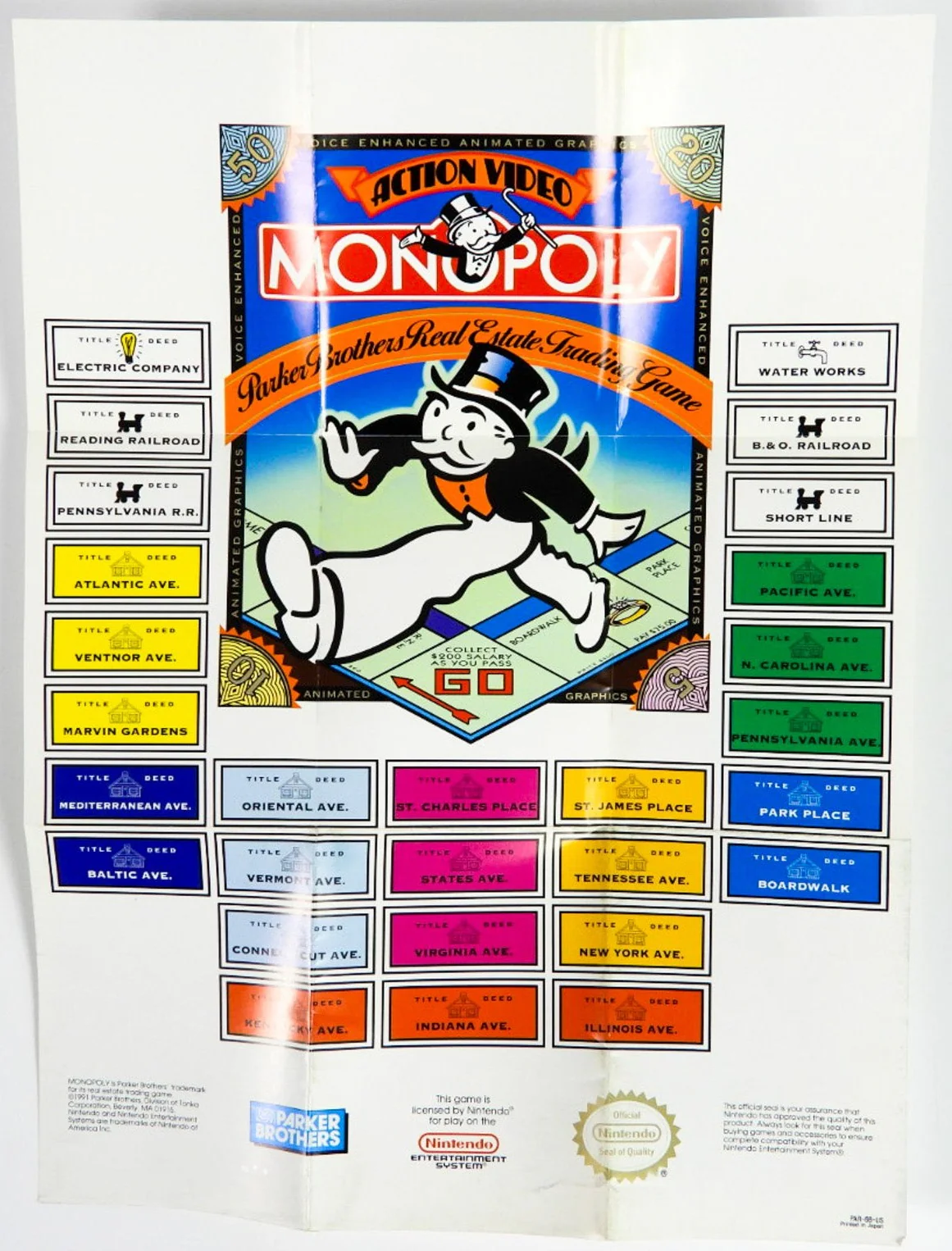 Monopoly [Poster] (Nintendo / NES)