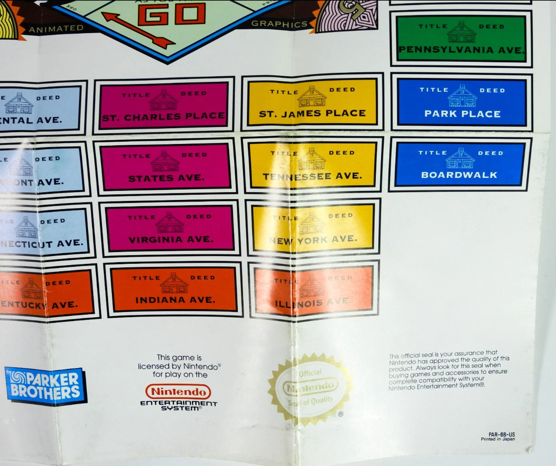 Monopoly [Poster] (Nintendo / NES) - Image 4