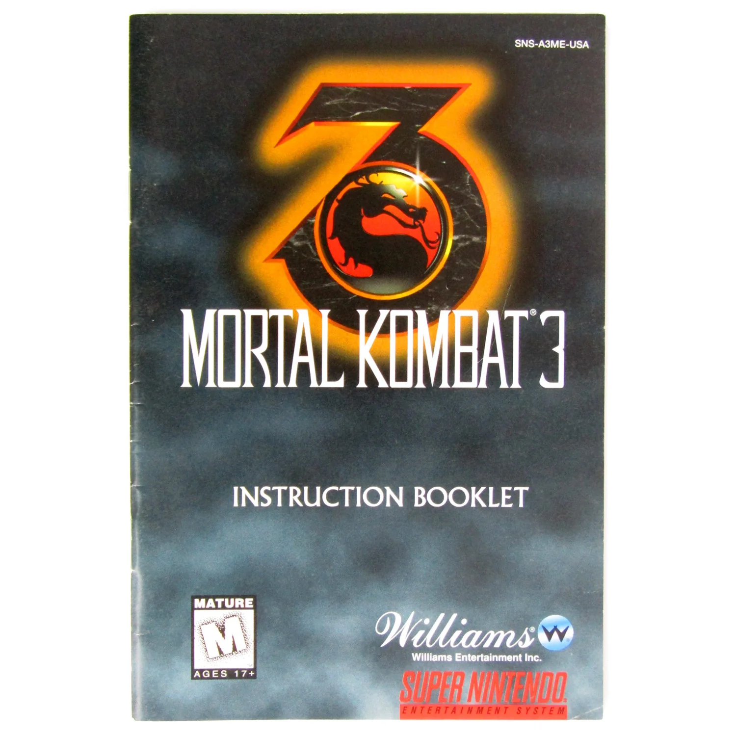 Mortal Kombat 3 [Manual] (Super Nintendo / SNES)