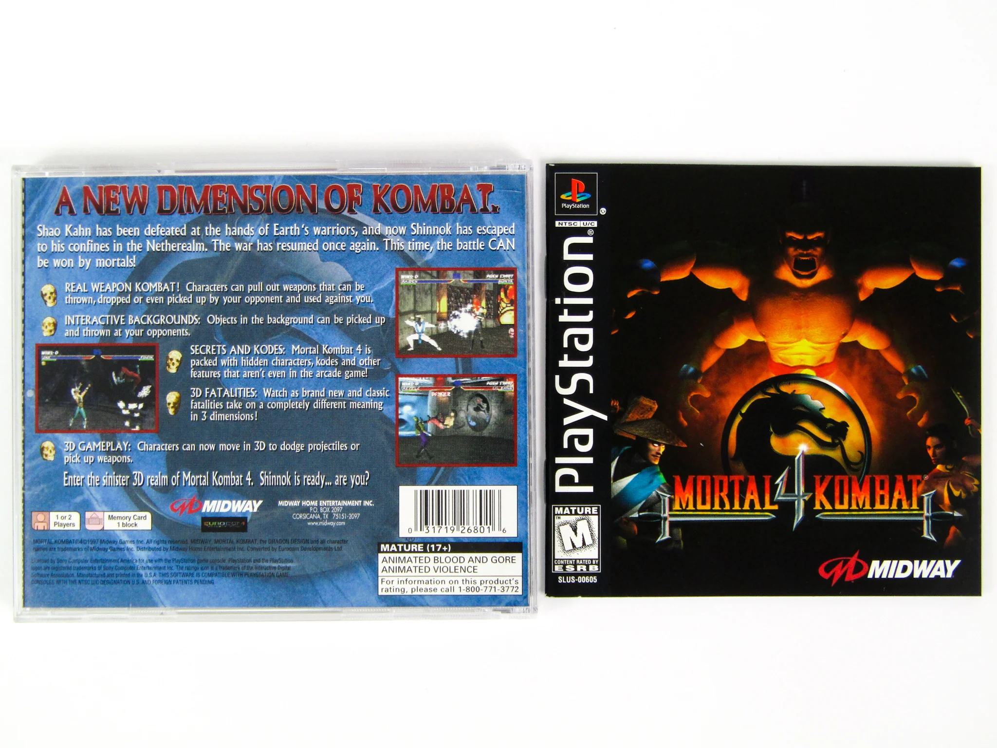 Mortal Kombat 4 (PlayStation / PS1) - Image 2