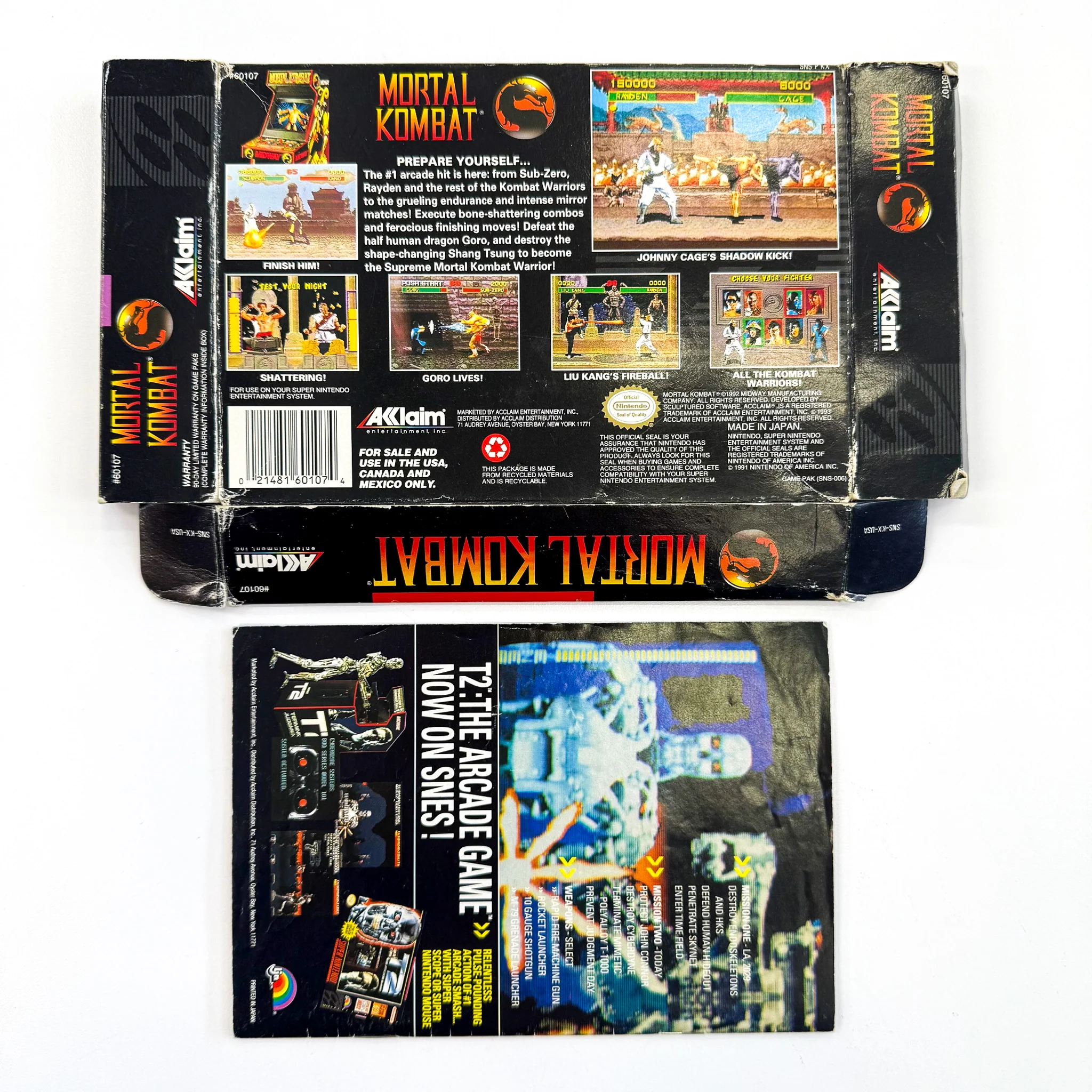 Mortal Kombat [Box] (Super Nintendo / SNES) - Image 2