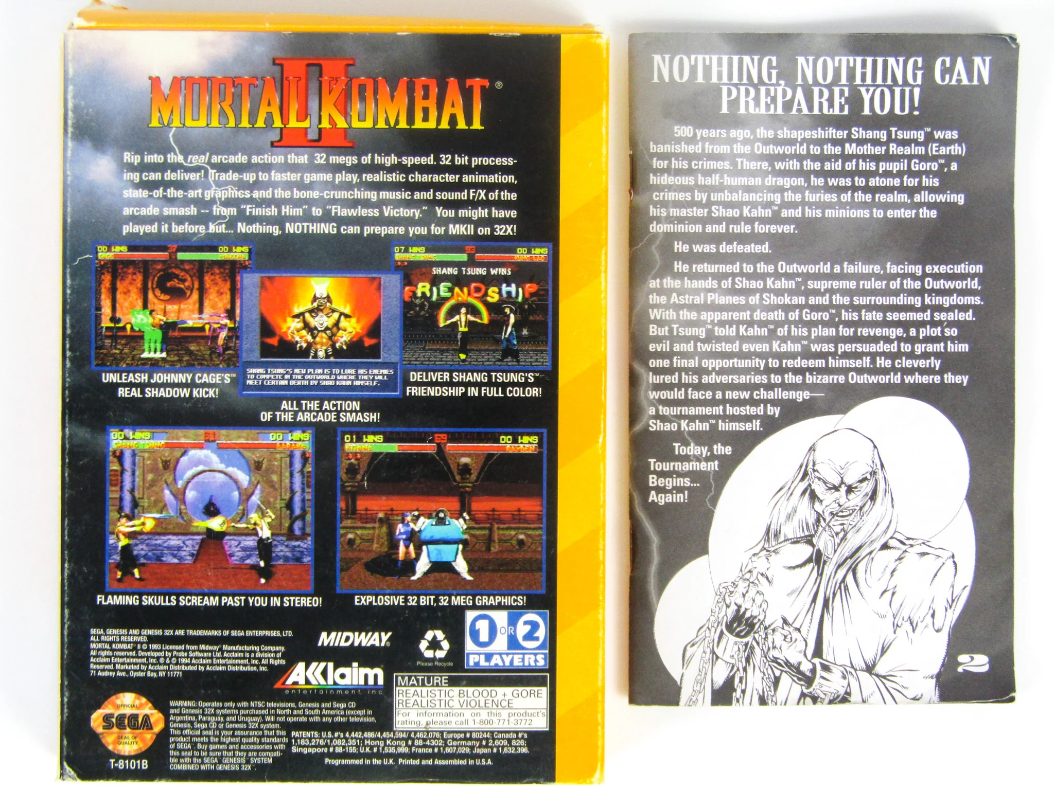 Mortal Kombat II 2 (Sega 32X) - Image 2
