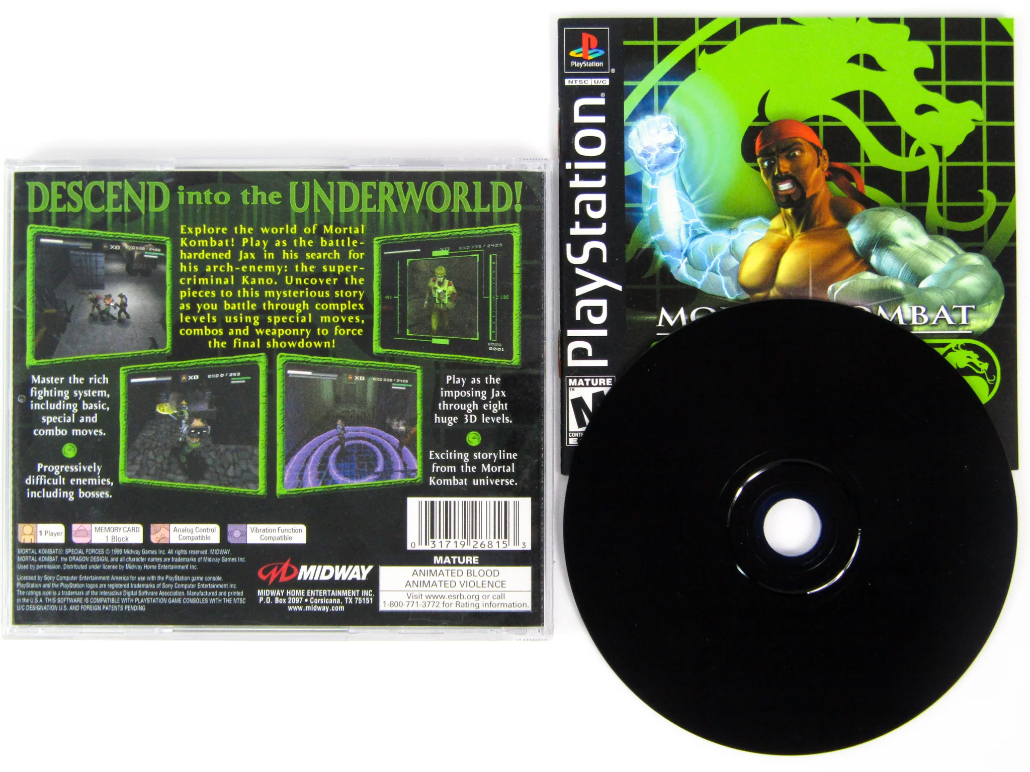 Mortal Kombat Special Forces (PlayStation / PS1)